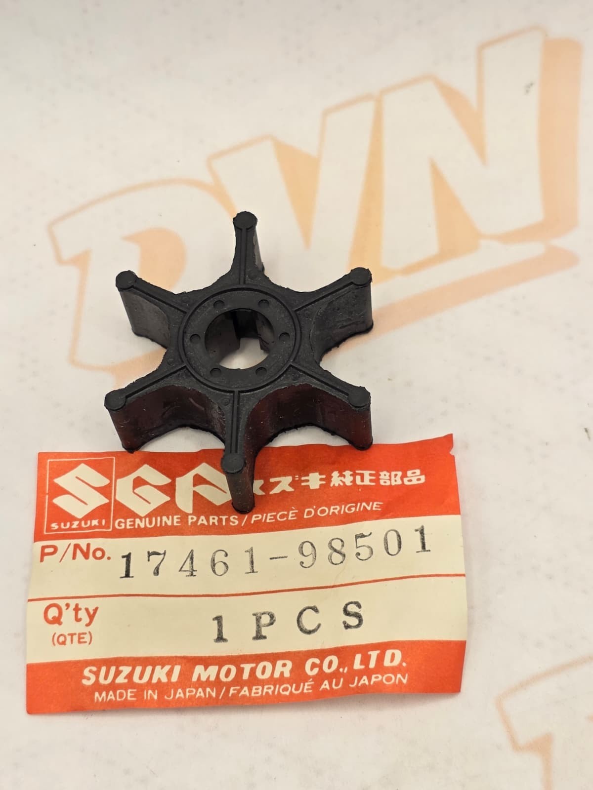 Water Pump Impeller for Suzuki Outboard DT 2/3.5/4/5/6/8/9HP Motors 17461-98501