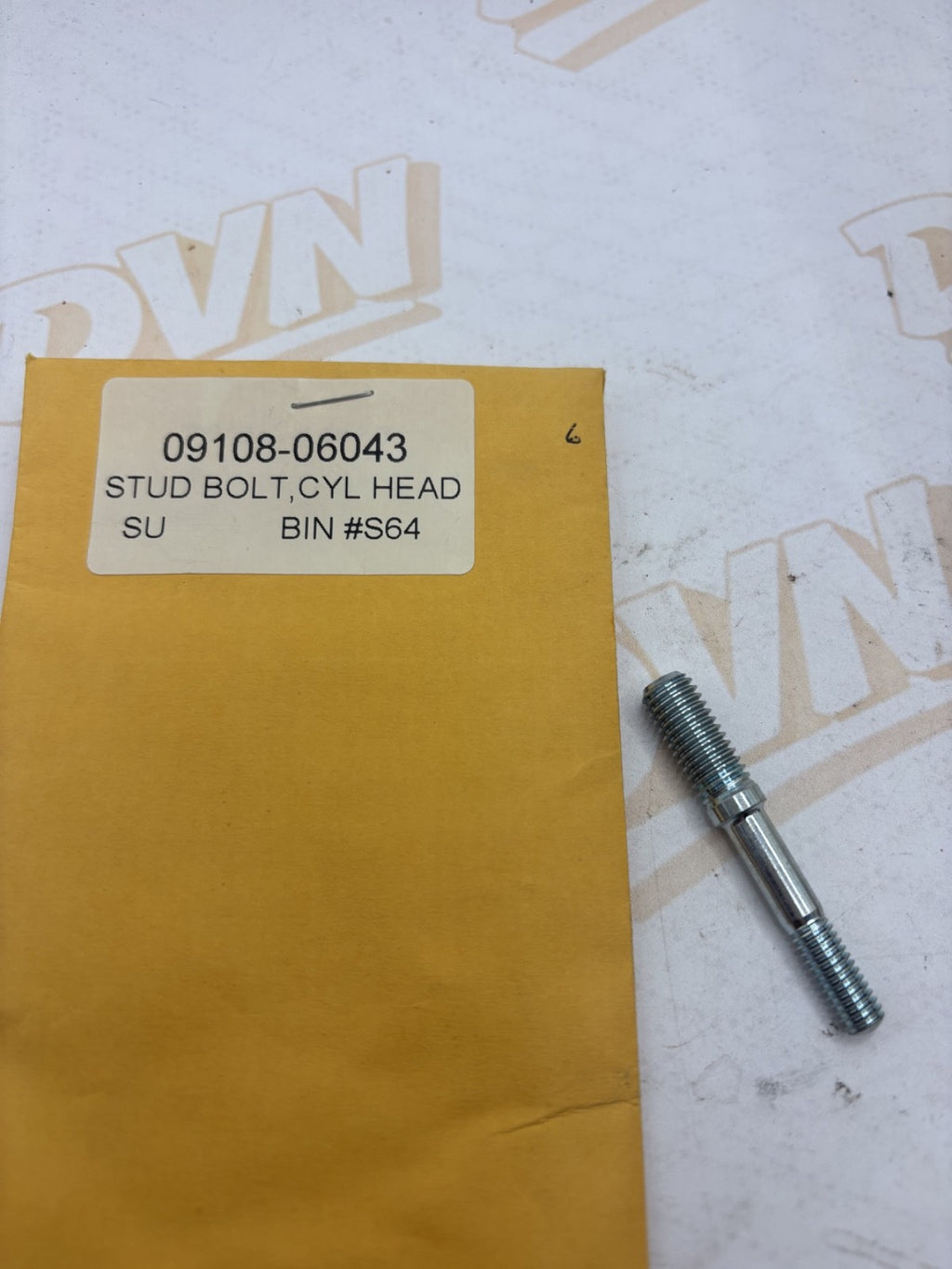 NOS Suzuki 1981-82 RM125 Cylinder Head Bolt Stud 09108-06043