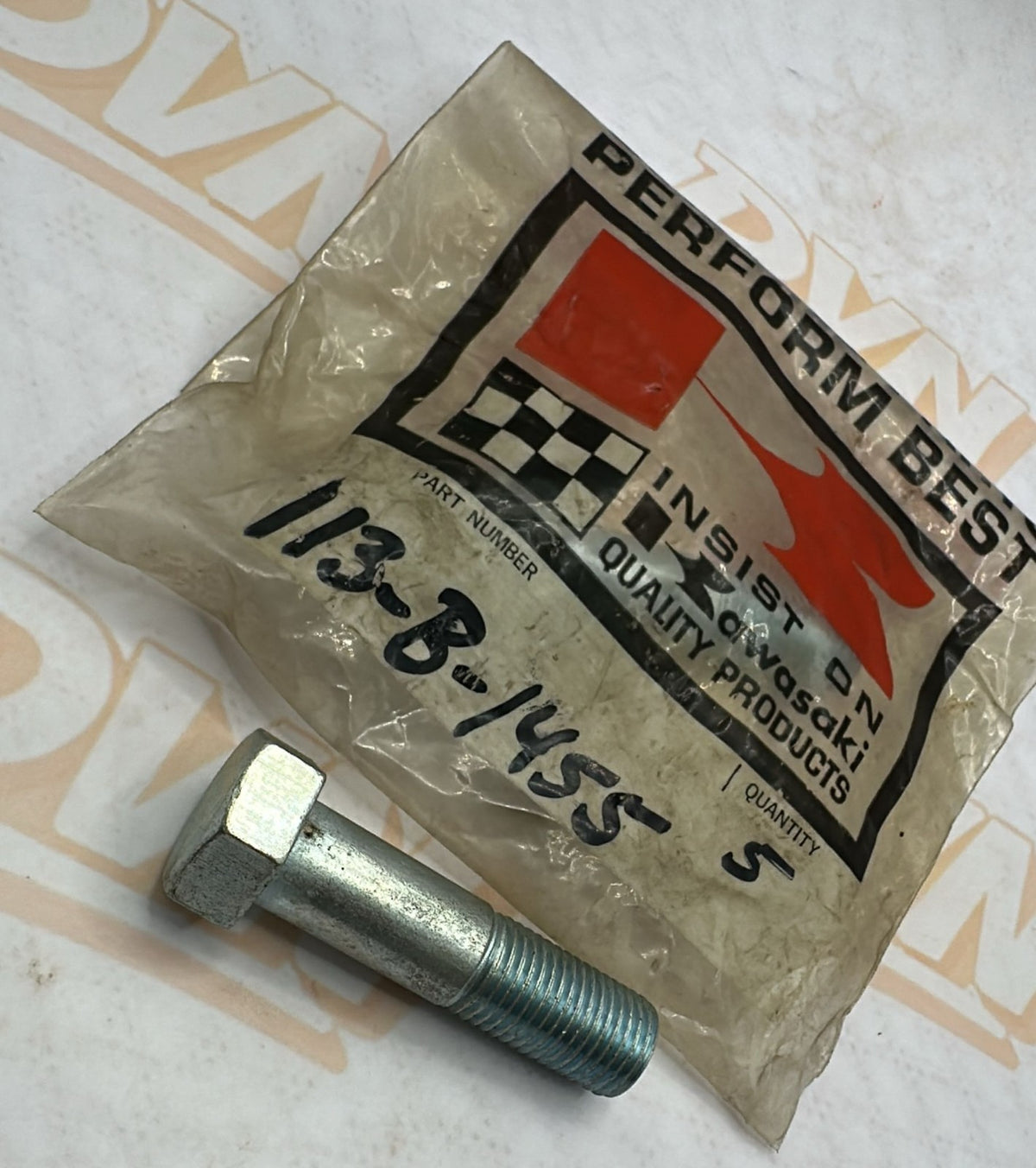 KAWASAKI OEM NOS 113B1455 BOLT 14X55