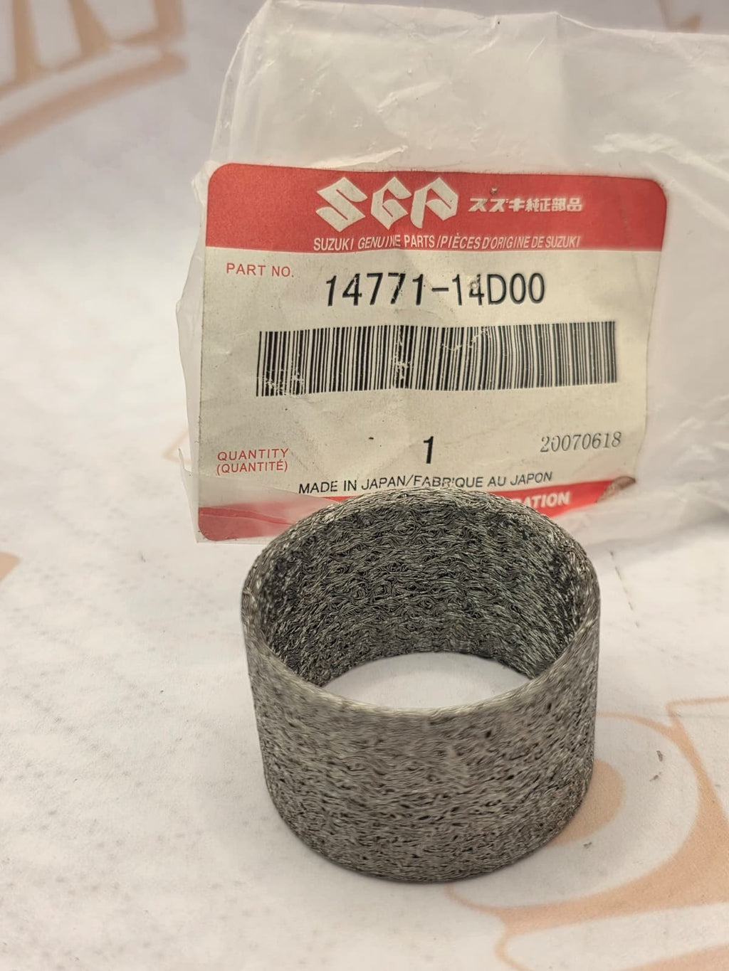 NOS OEM GENUINE SUZUKI GV DR VL VZ EXHAUST CONNECTOR 14771-14D00