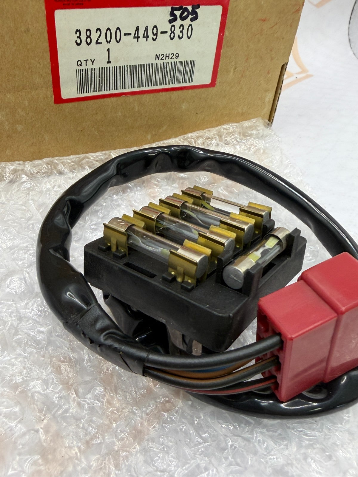HONDA CB650 1979-1980 FUSE PLATE 38200-449-830 NEW OEM (637)TI
