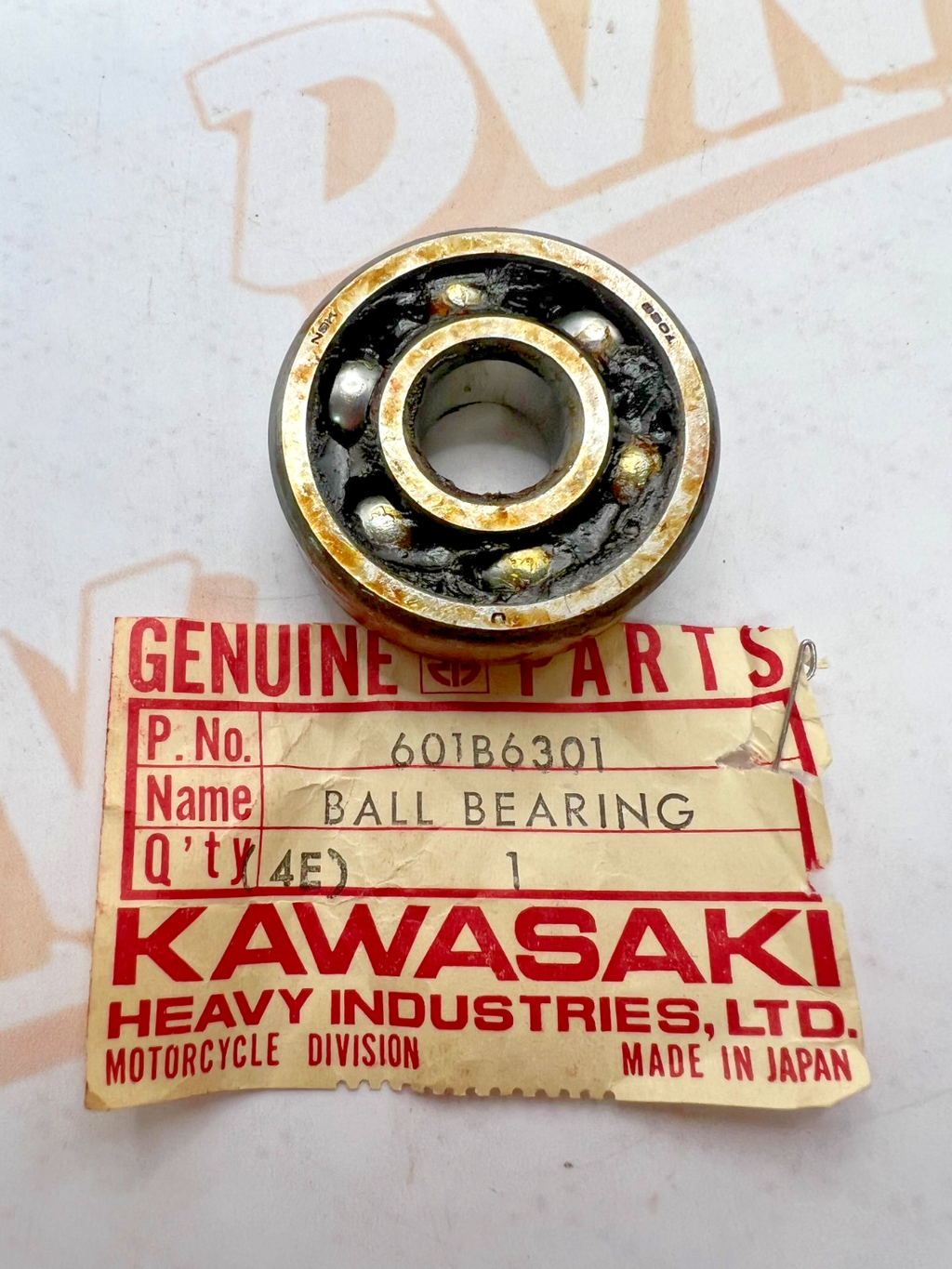 Kawasaki 601B6301 OEM NOS Bearing, AR C2 F6 F7 G3 KD KE KH KL KM KS KT