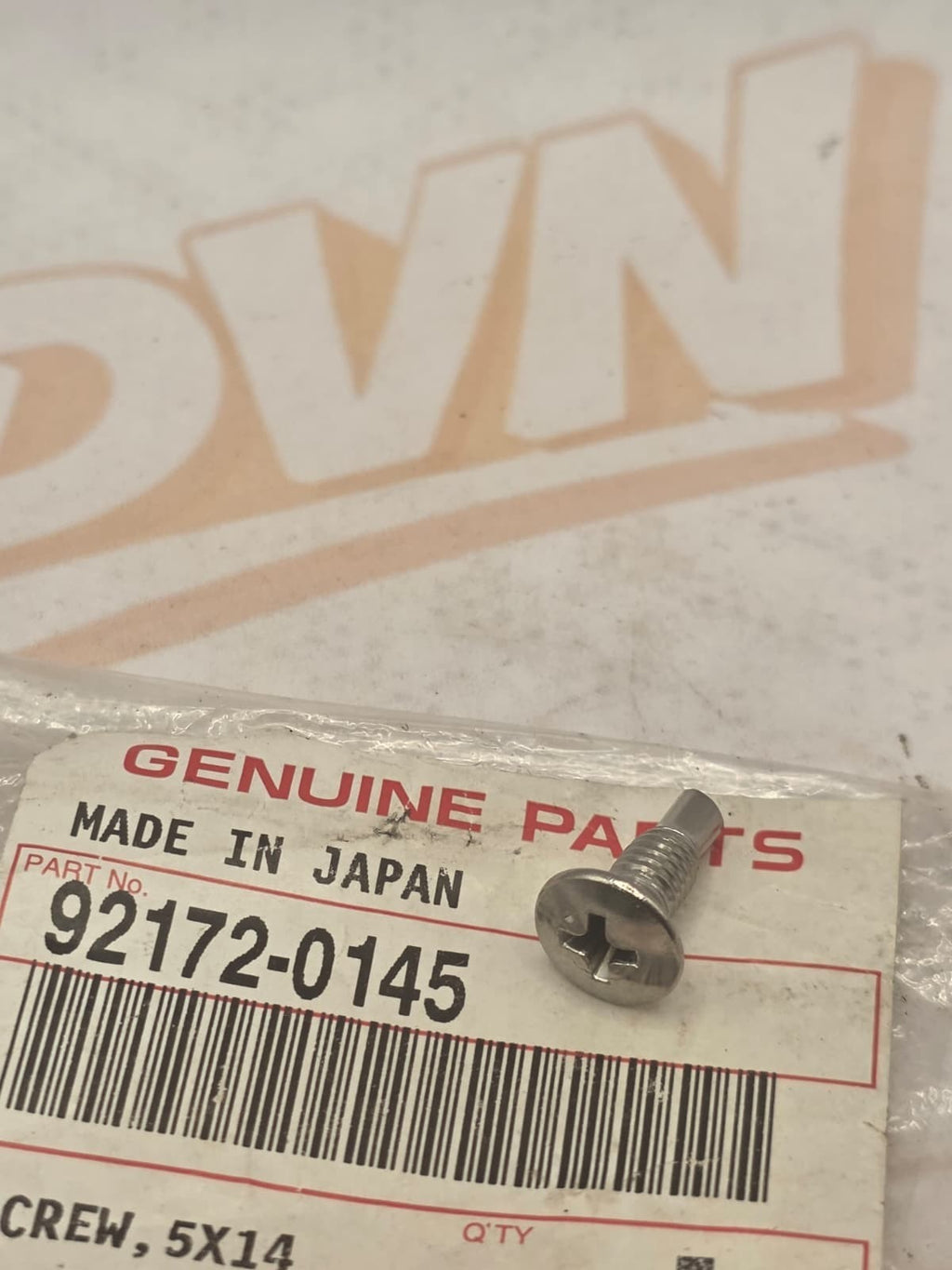 NOS GENUINE Kawasaki SCREW,5X14 VULCAN 1500 VN1500D CLASSIC OEM 92172-0145