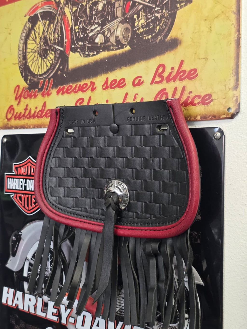 Harley Davidson Heritage Springer Red trim mudflap. 59345-97 HD