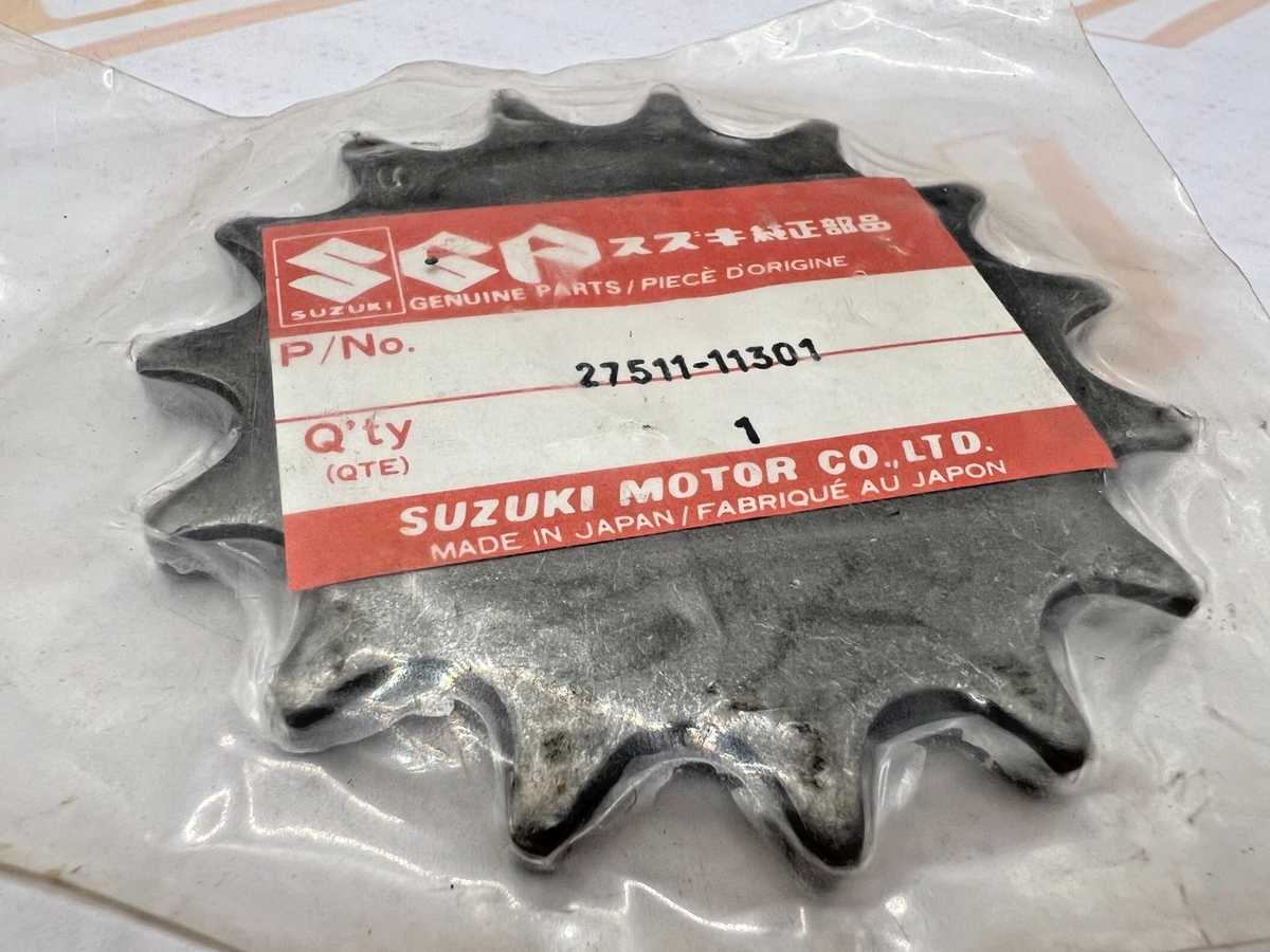 Steel Front Sprocket. 15t x 520.  Fits Suzuki oem 27511-11301. GS250/300. FS134
