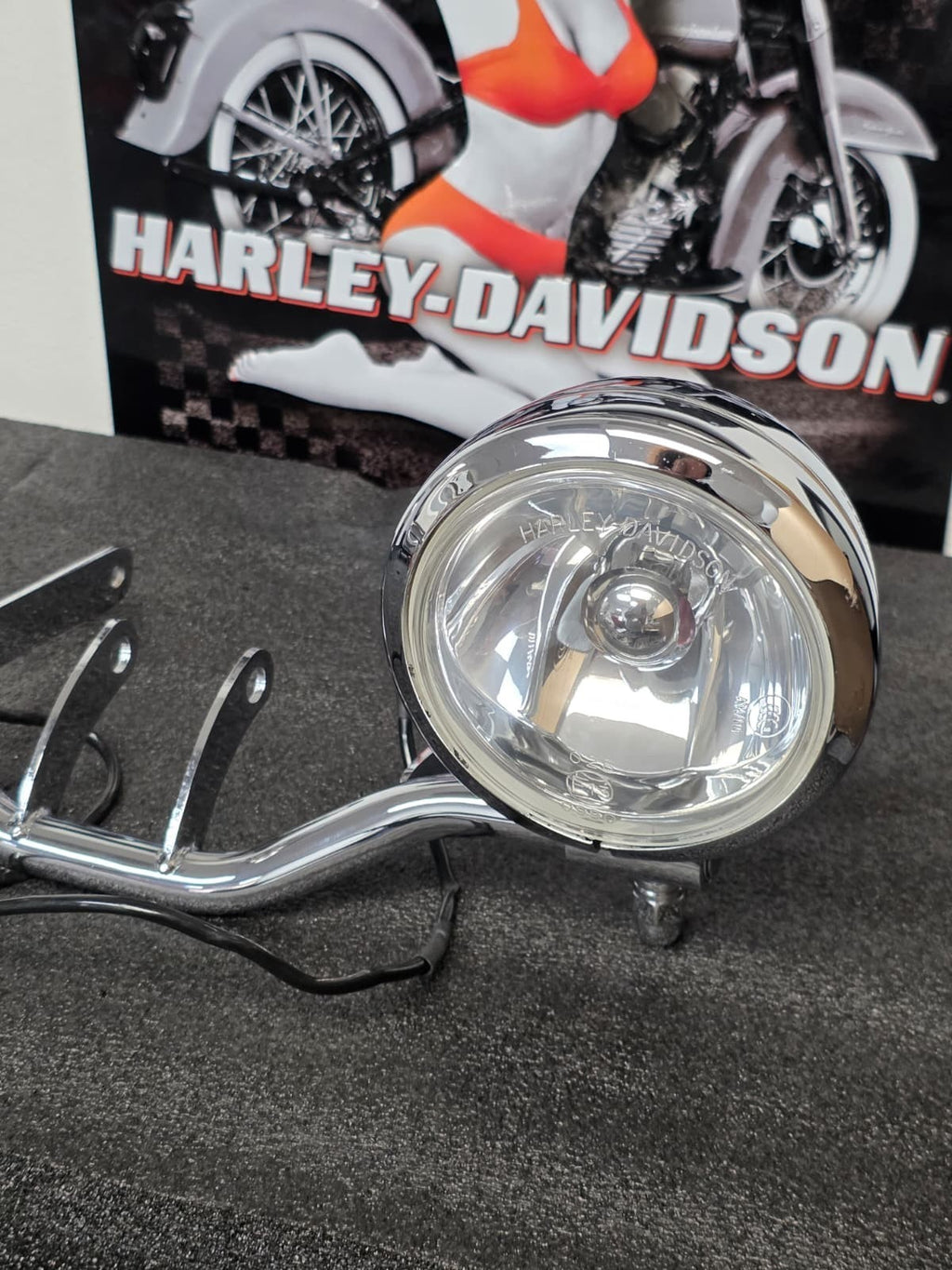 HARLEY DAVIDSON 88-UP FXSTS SOFTAIL SPRINGER CHROME PASSING FOG LAMPS 68248-98