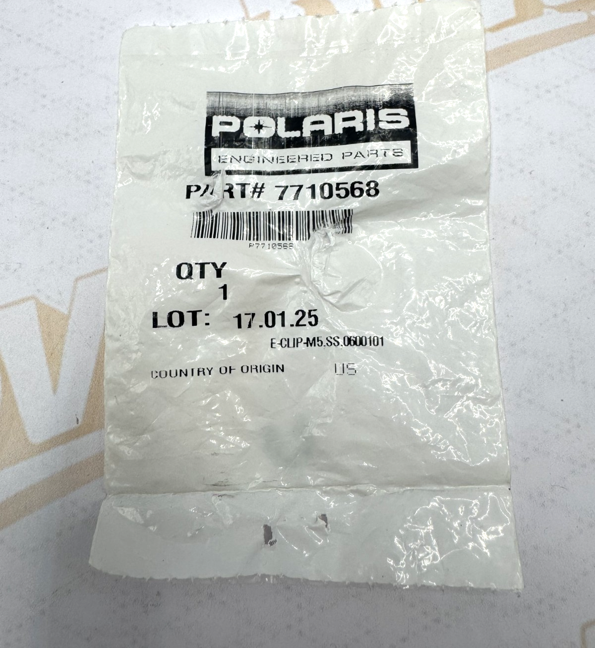 Polaris E Clip Part Number - 7710568