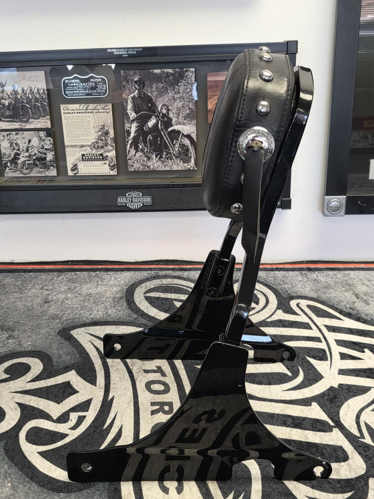 FXSTS Harley-Davidson Springer Softail 93-99 TALL Sissy Bar Backrest Black