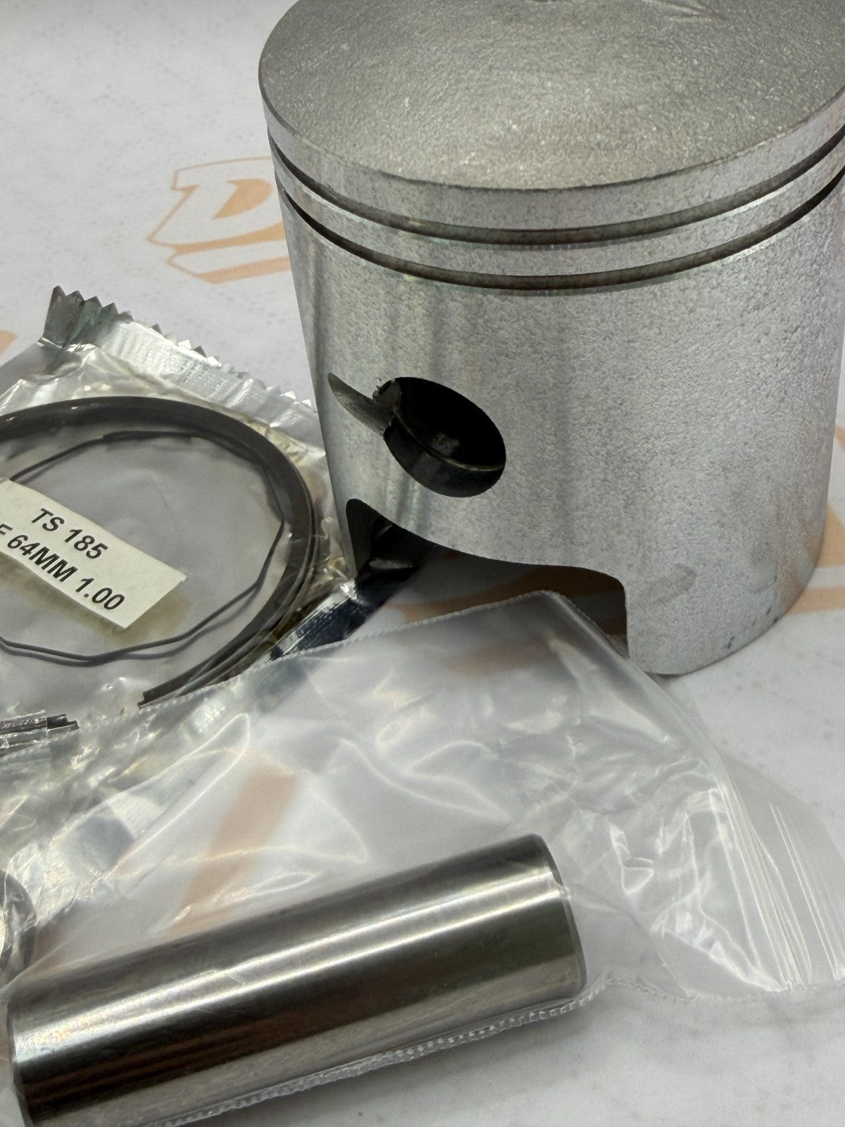 Suzuki 1977-1981 TS185 Piston and Ring Set 1.0mm Oversize 65mm