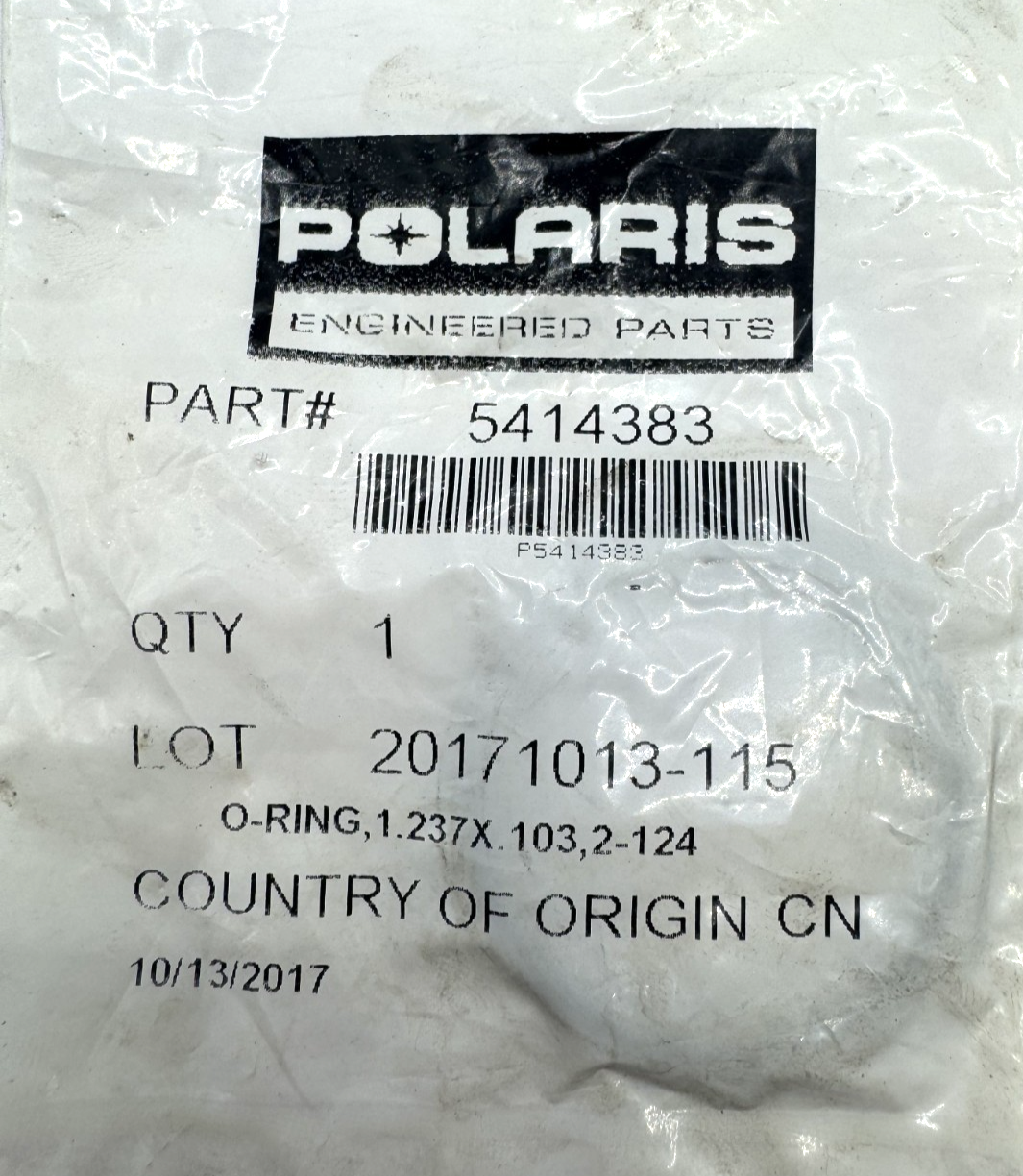 NEW Polaris OEM Part 5414383 O-Rings