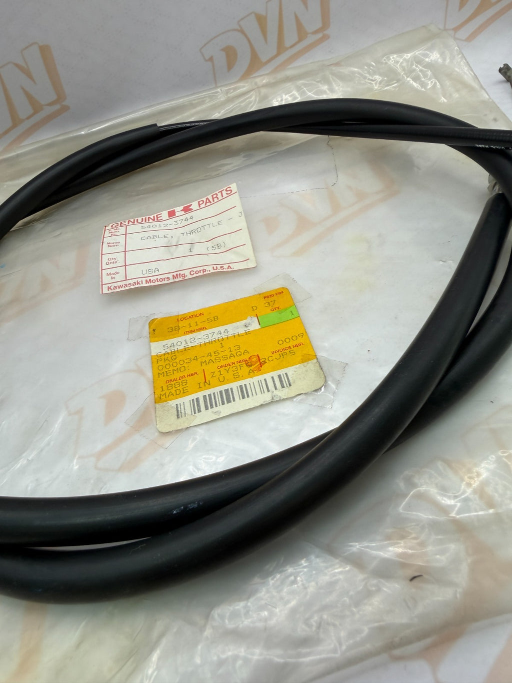 Genuine OEM Kawasaki Throttle Cable 54012-3744