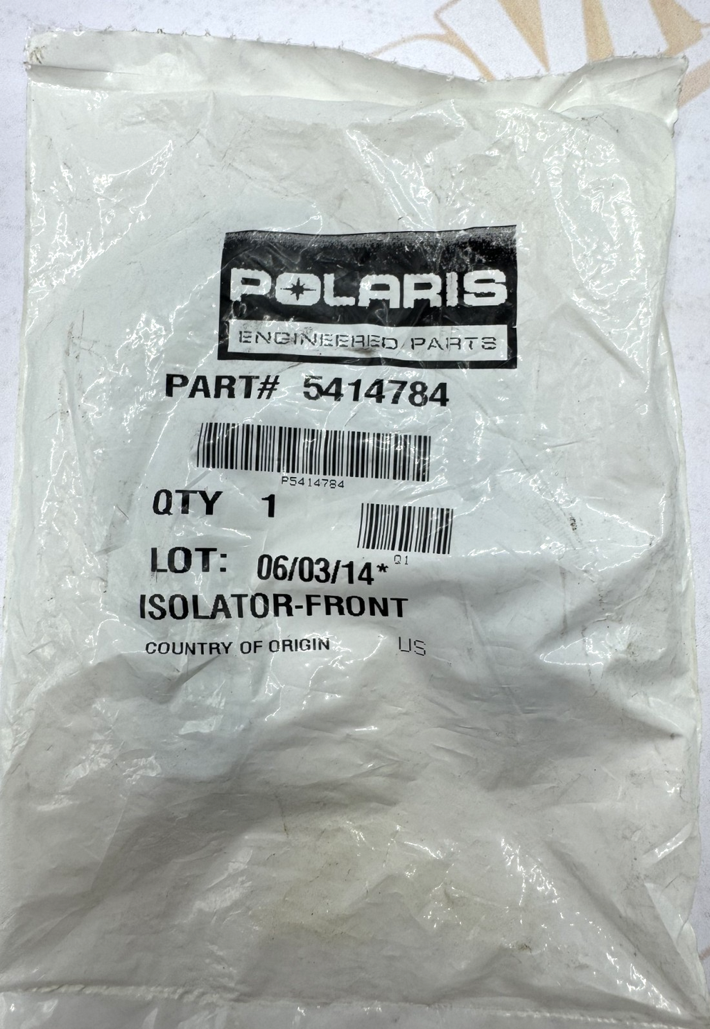 POLARIS ENGINEERED FRONT ISOLATOR 5414784