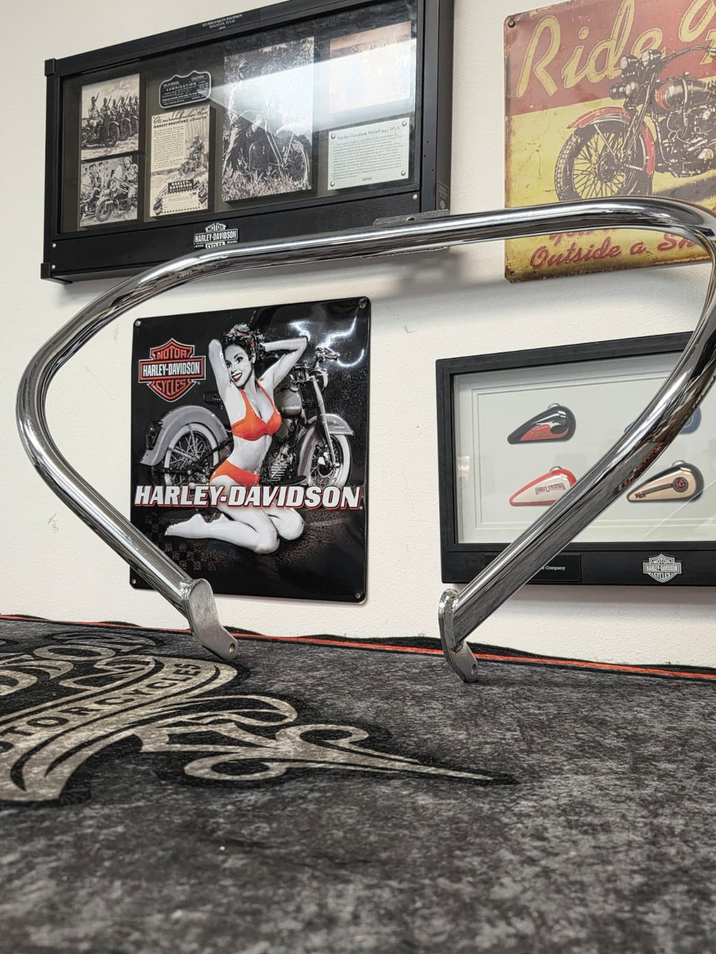 00-2003 Harley DAVISON Softail Engine Guard Crash Cage Bar CHROME