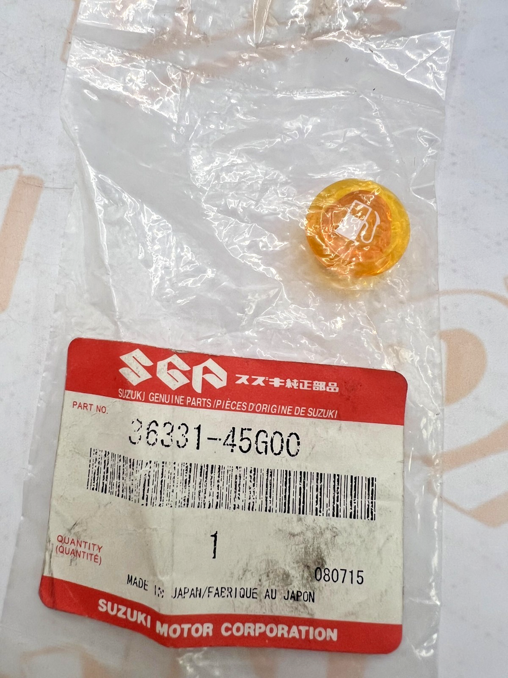 SUZUKI NOS OEM REVERSE LENS | 36331-45G00