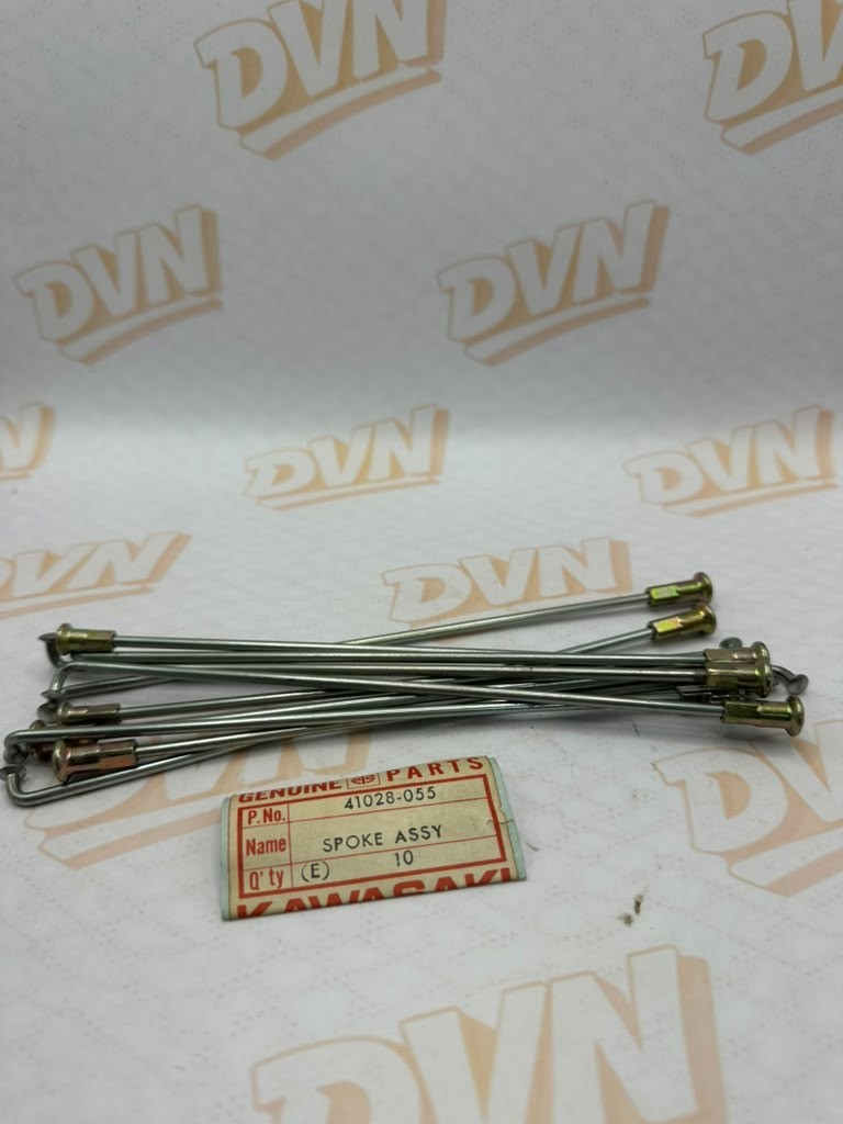 Kawasaki NOS NEW 41028-055 Front Outer Spoke Assy (10) G5 KE KH KE100 KH100 New