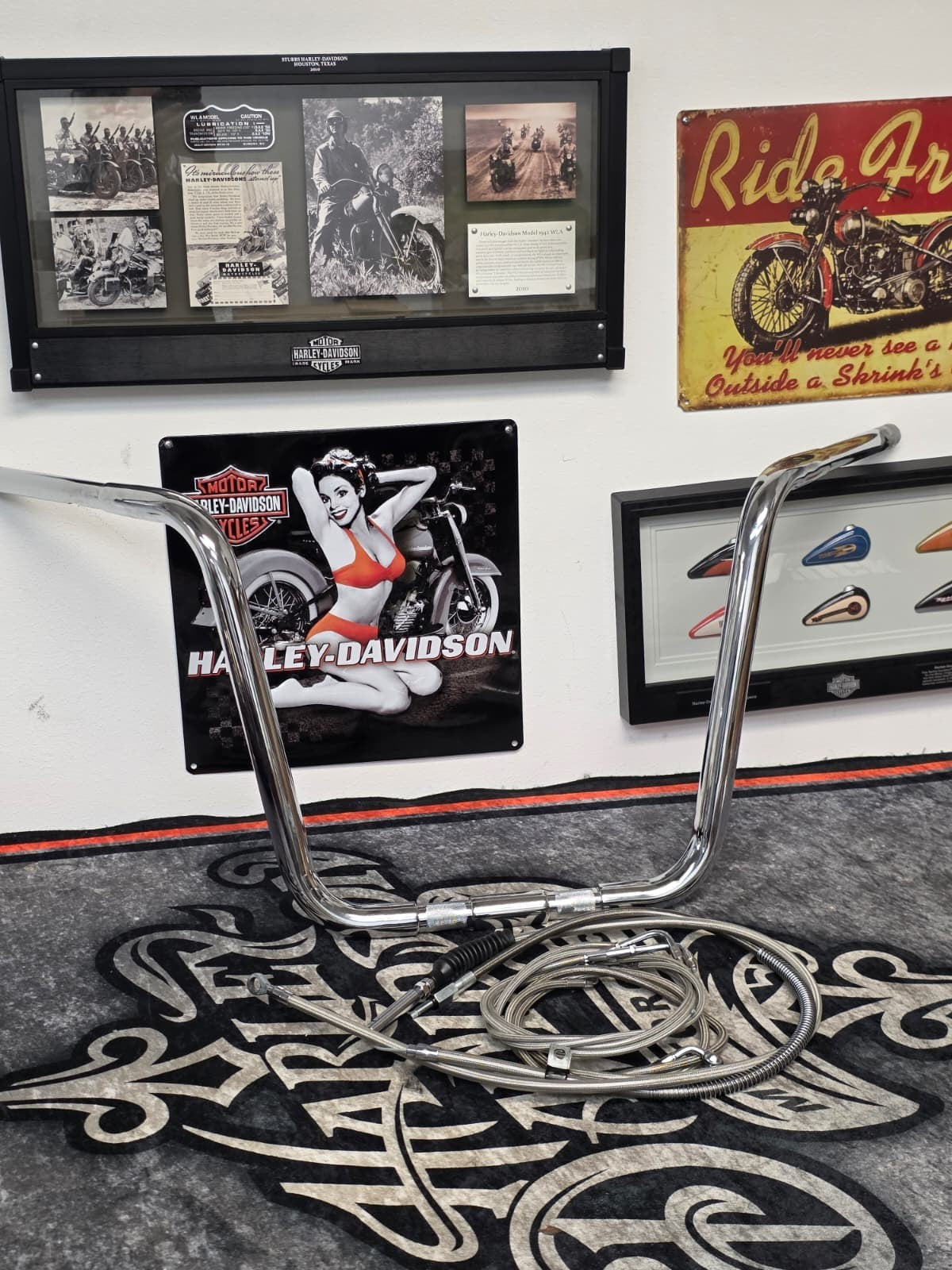 HarleyDavidson HERITAGE FLSTS, 97-2006  Wild . Chubby Ape Springer Handlebar KIT