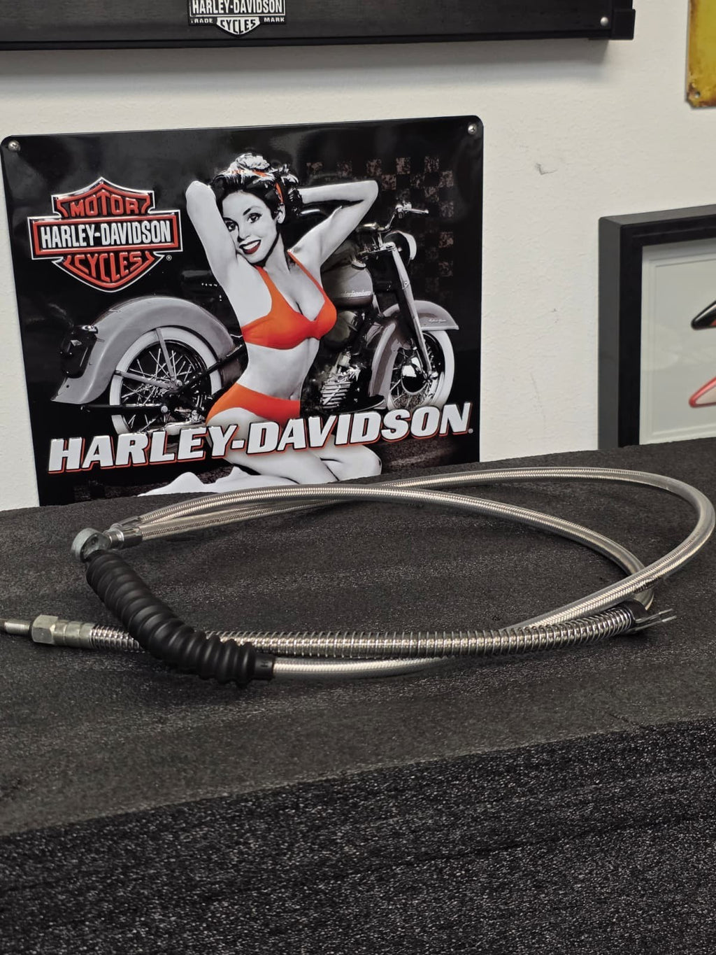 Stainless Steel Clutch Cable For Harley 87-06 Softail Fat Boy 71"