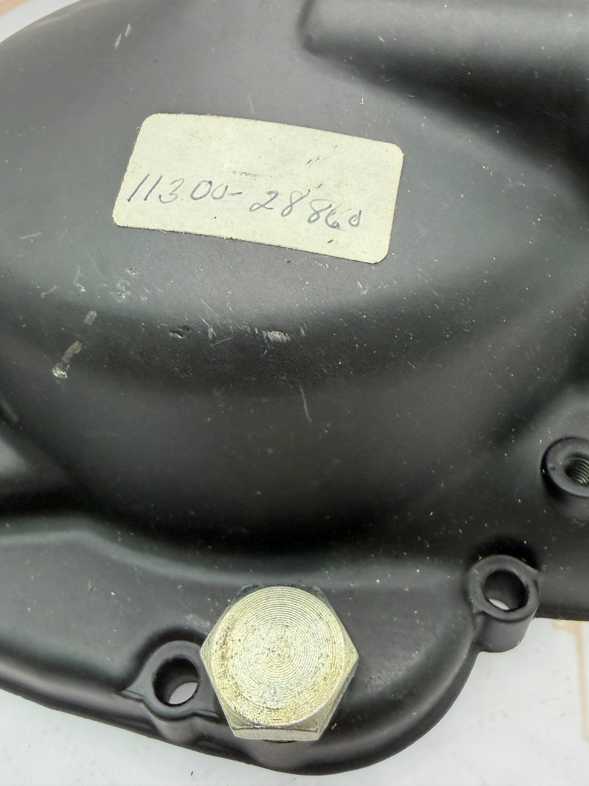 NOS 1975 Suzuki TC125 OEM Clutch Cover Engine Side Cover Assy 11300-28860