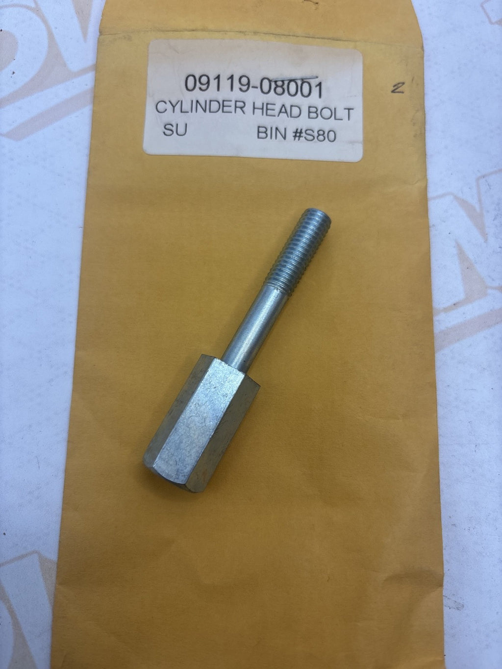 NOS Suzuki 1976-1977 GT500 Cylinder Head Bolt 1968-1975 T500 OEM 09119-08001