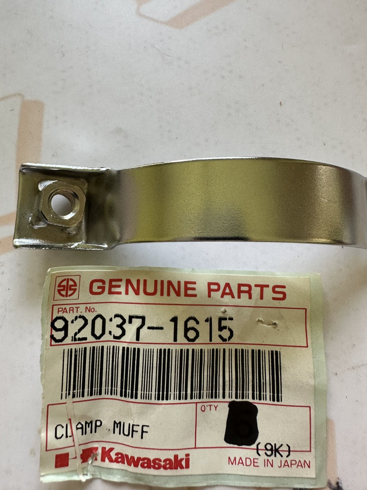 Kawasaki OEM Muffler Cover Clamp 92037-1615