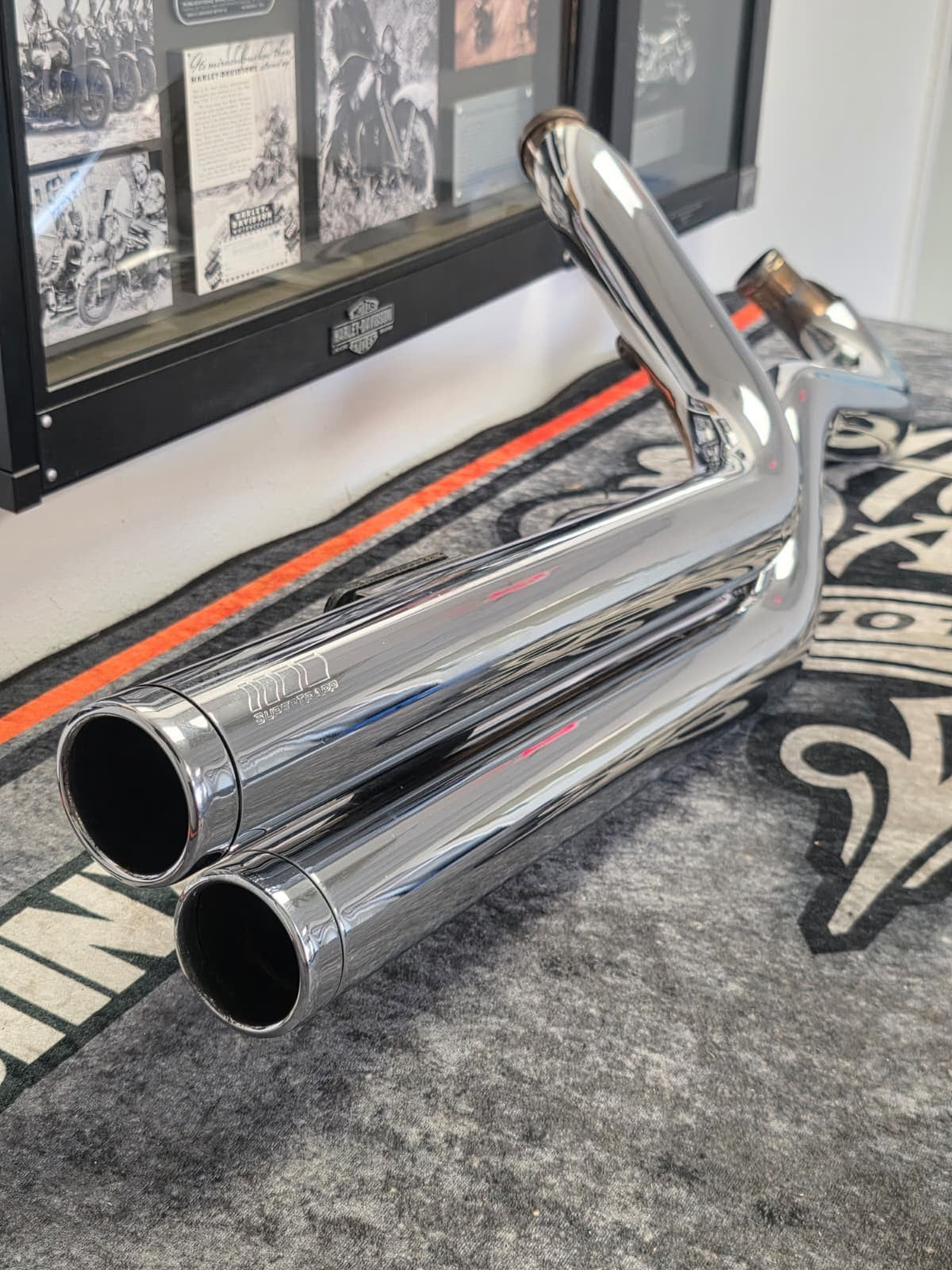 HARLEY-DAVIDSON SPRINGER SOFTAIL  EFI COMPLETE EXHAUST SYSTEM PIPE SUPERTRAPP