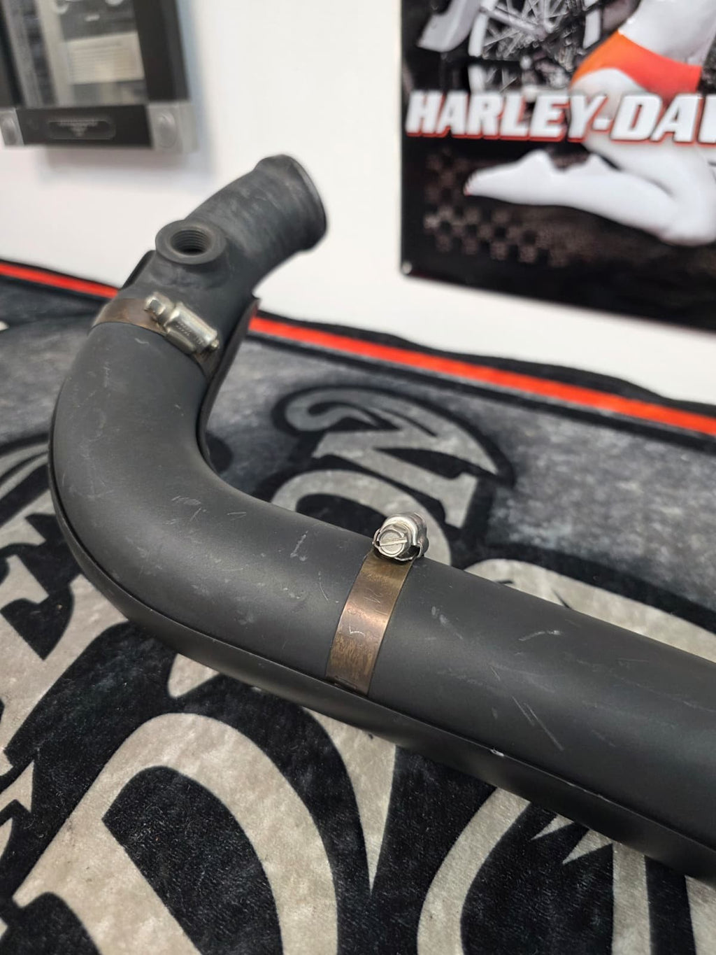 Harley softail springer fat boy deuce 05-09 EFI  Full exhaustsystem Radius STYLE