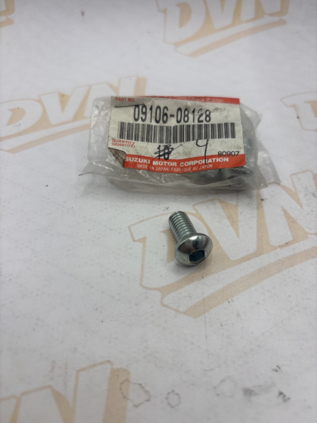 NOS Genuine Suzuki Frame/Footrest/Rear Wheel Bolt 09106-08128 NEW OEM