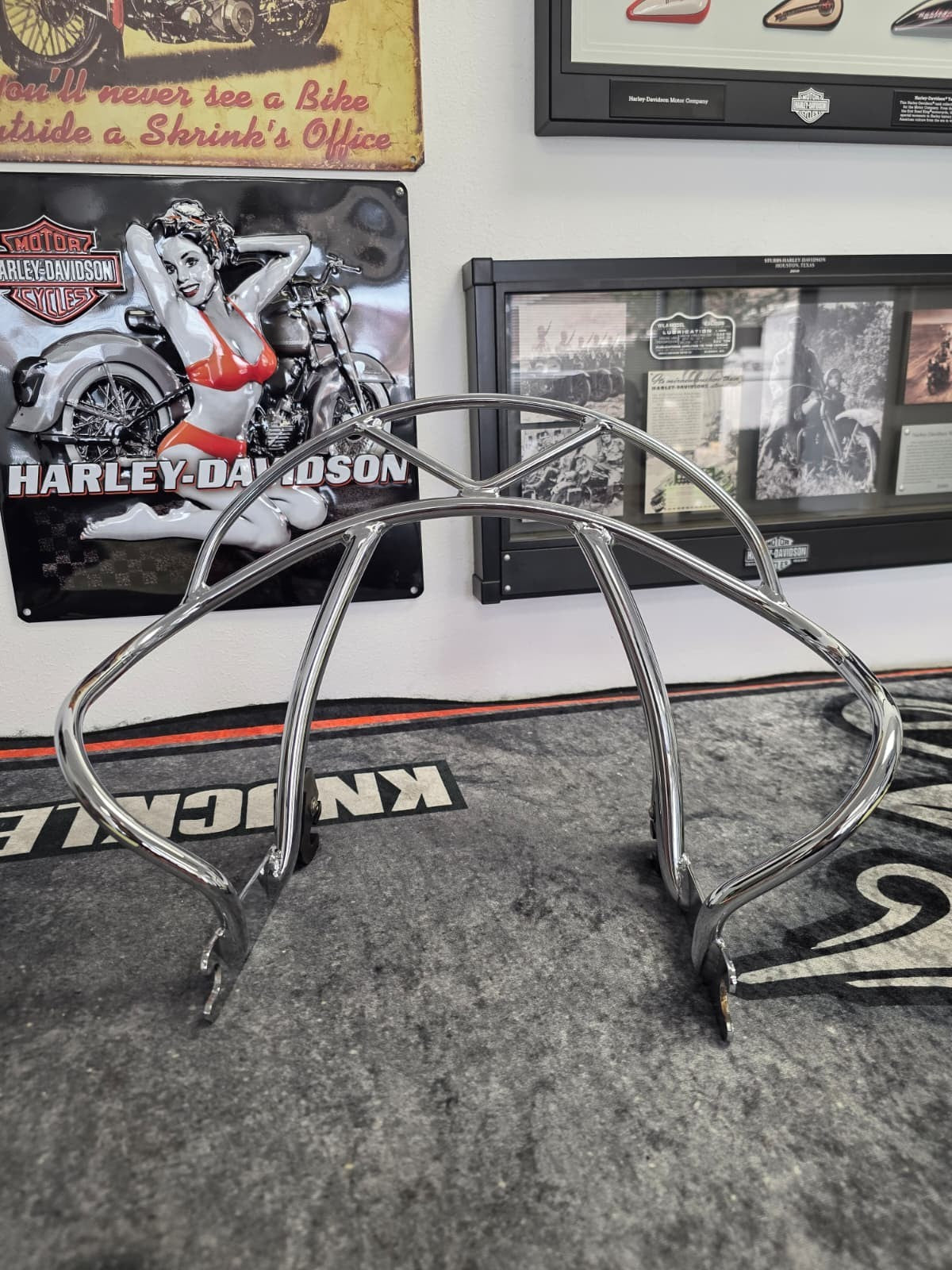FLSTS Heritage Springer quick release Passenger backrest 1997-2003