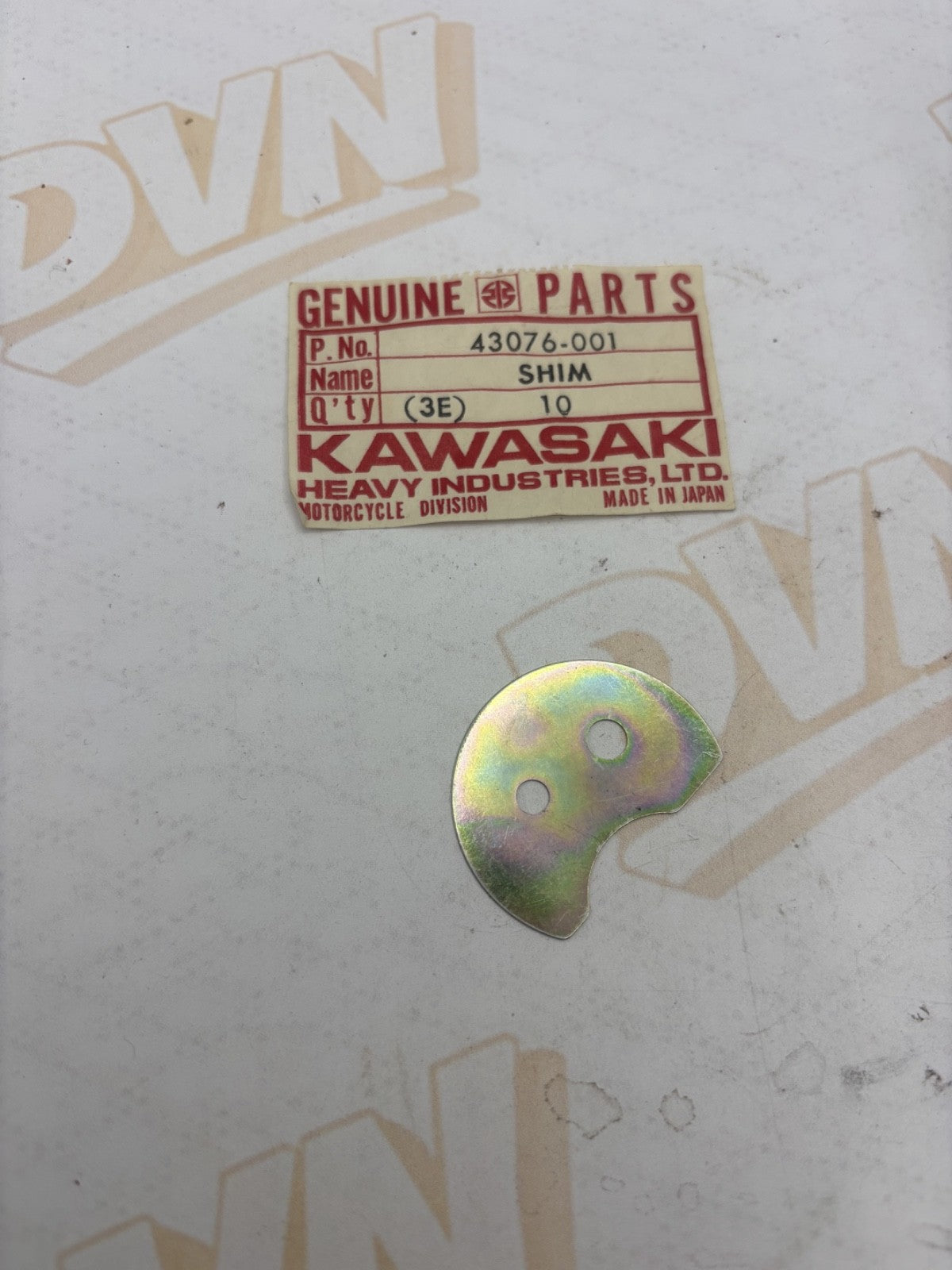 Kawasaki NOS NEW 43076-001 Shim Z1 S2 S3 KH Mach II KH400