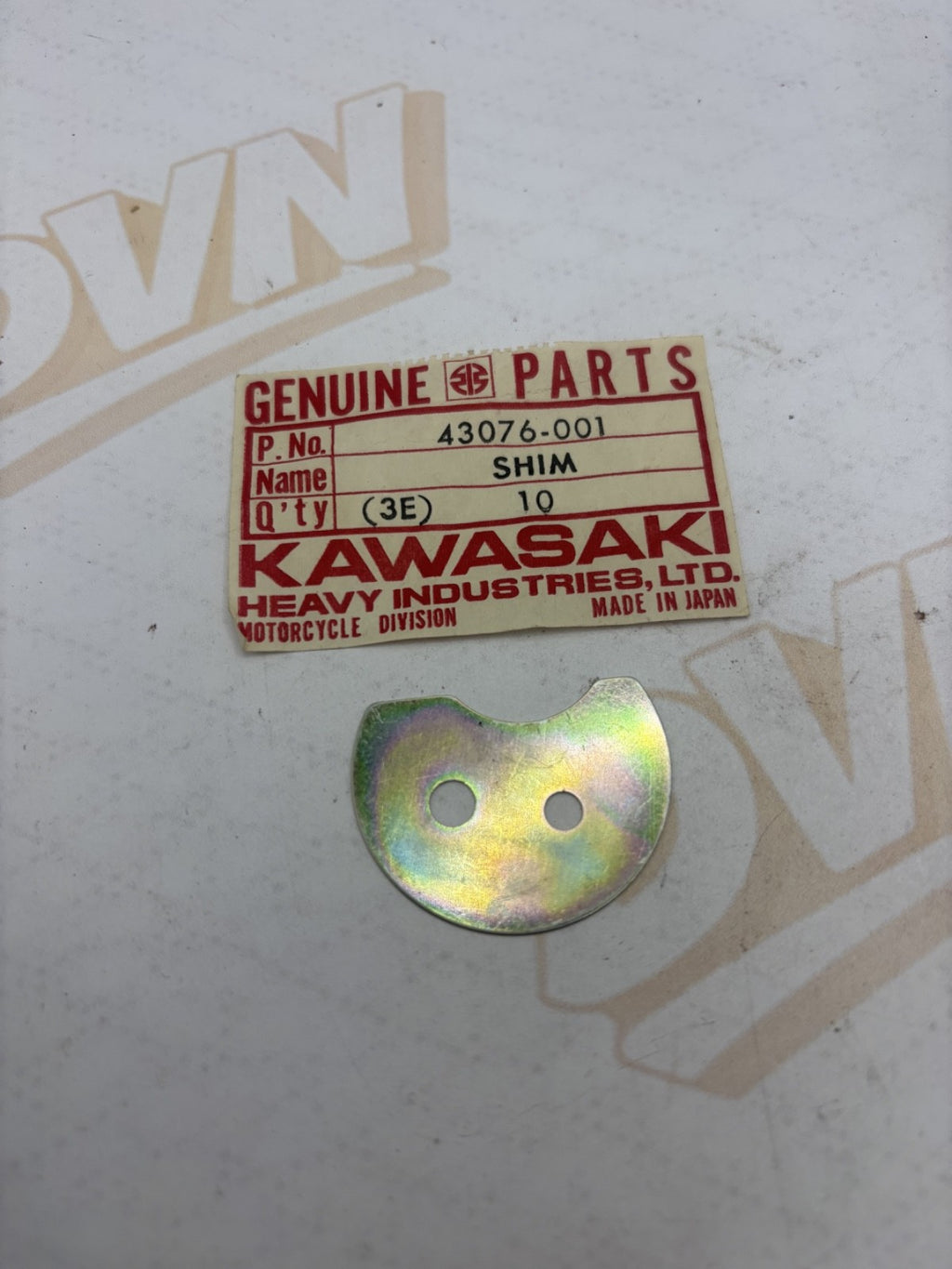 Kawasaki NOS NEW 43076-001 Shim Z1 S2 S3 KH Mach II KH400