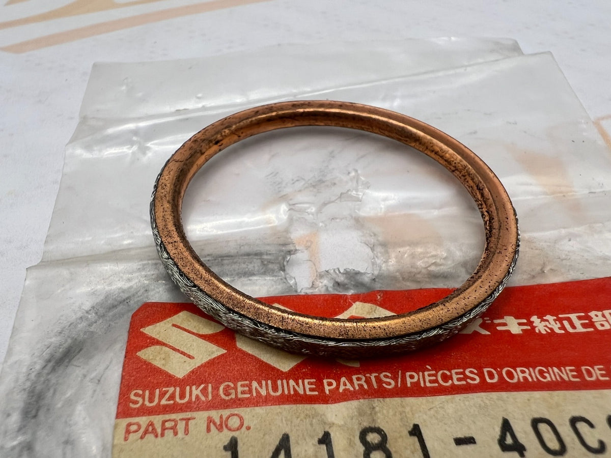 Suzuki NOS Exhaust Head Header Pipe Gasket Seal 14181-40C00 OEM