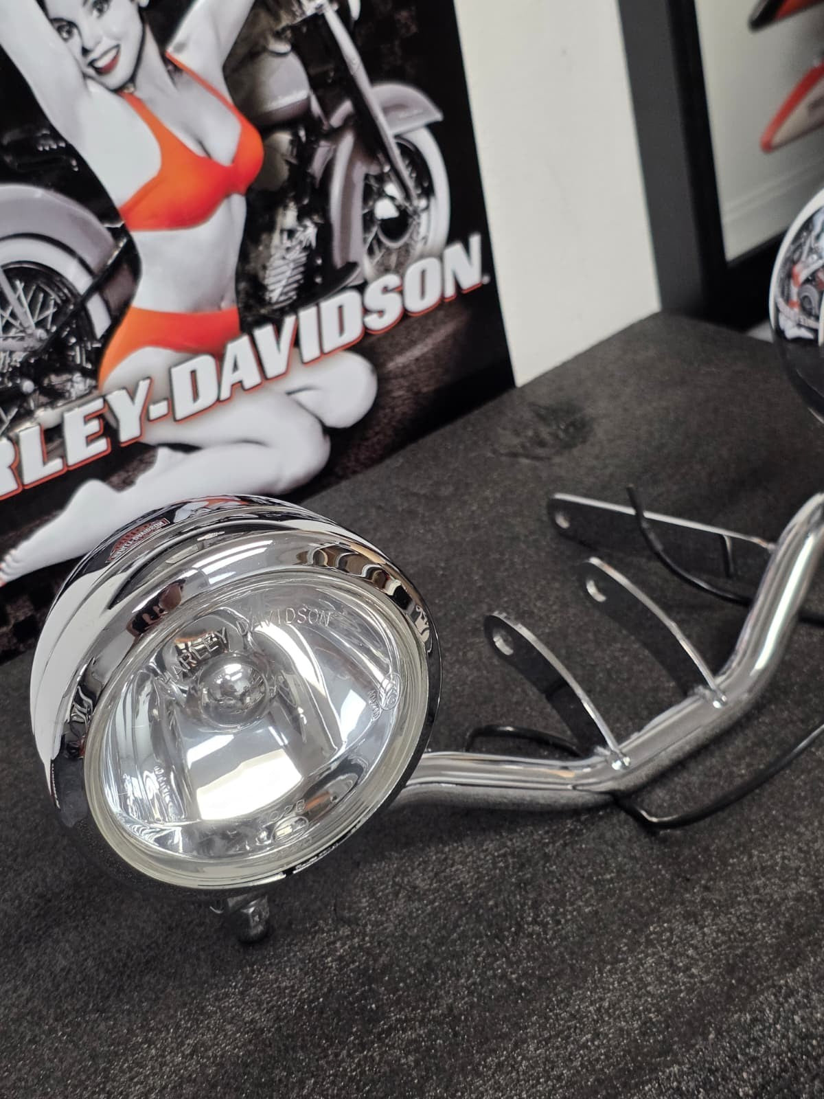 HARLEY DAVIDSON 88-UP FXSTS SOFTAIL SPRINGER CHROME PASSING FOG LAMPS 68248-98