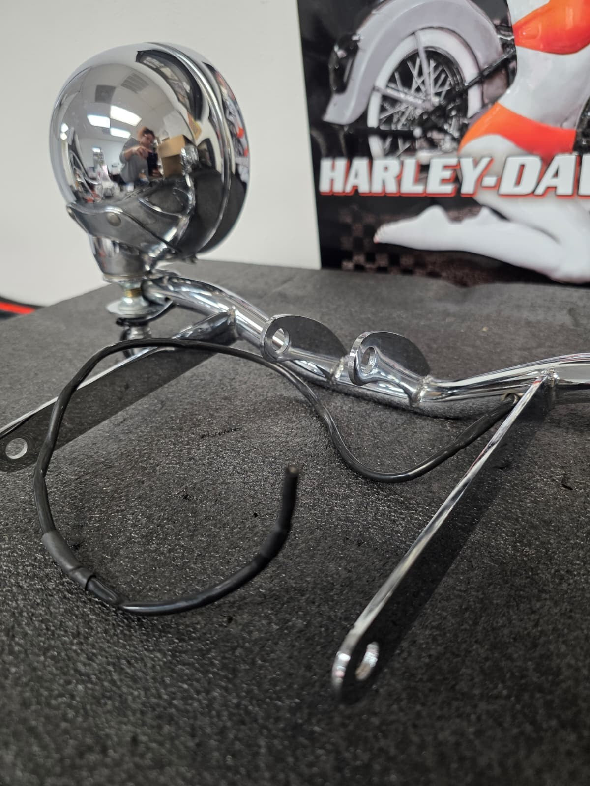 HARLEY DAVIDSON 88-UP FXSTS SOFTAIL SPRINGER CHROME PASSING FOG LAMPS 68248-98