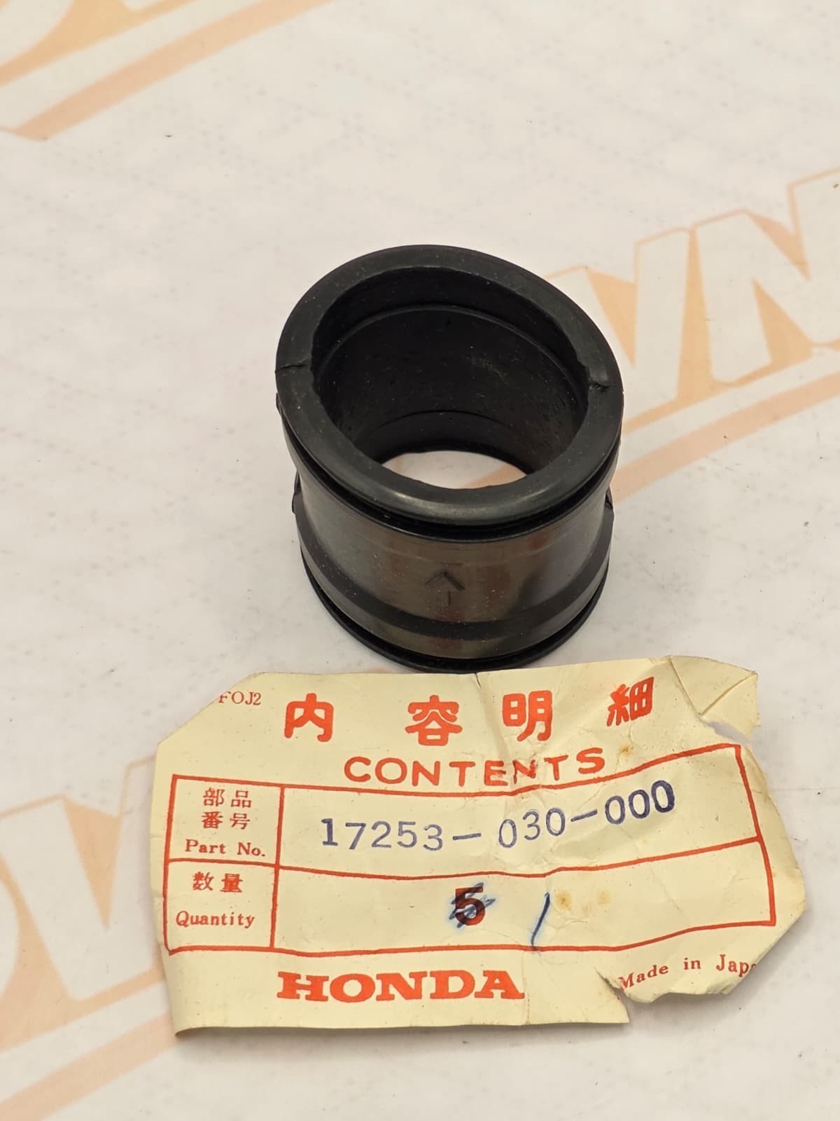 Honda NOS carburetor air connector tube CA200 CA 200 17253-030-000