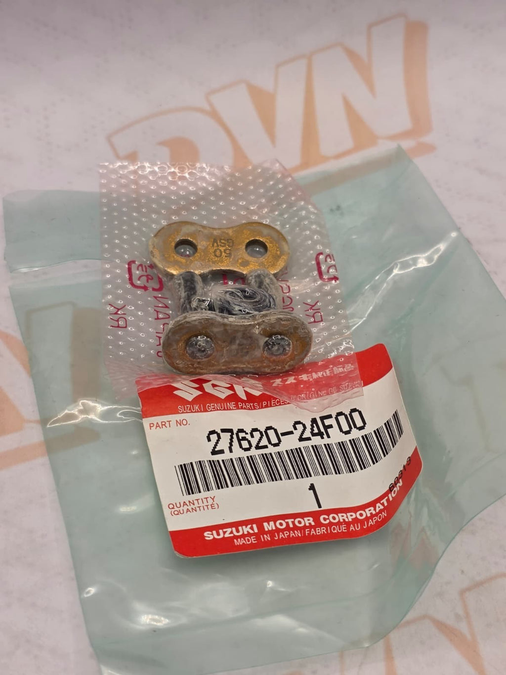 OEM SUZUKI CHAIN JOINT 1- Gold Rivet Master Link 27620-24F00