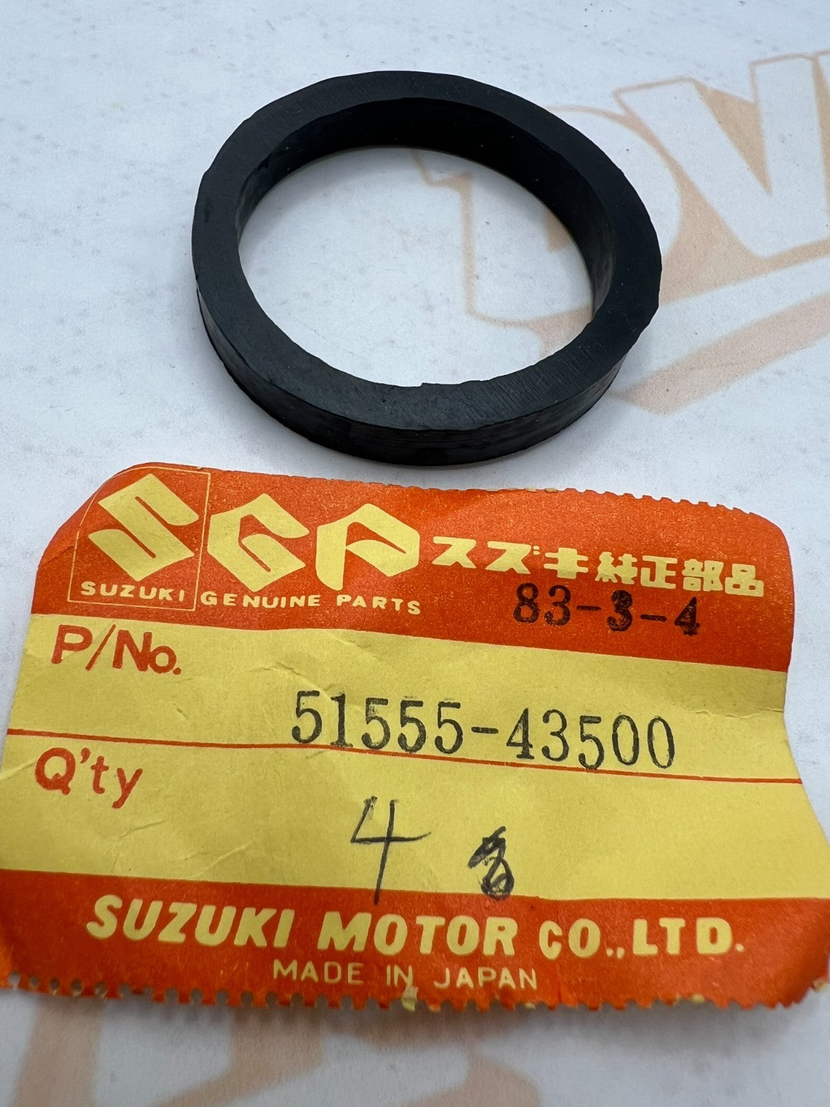 Suzuki NOS 51555-43500 - CUSHION, HEADLAMP BRACKET