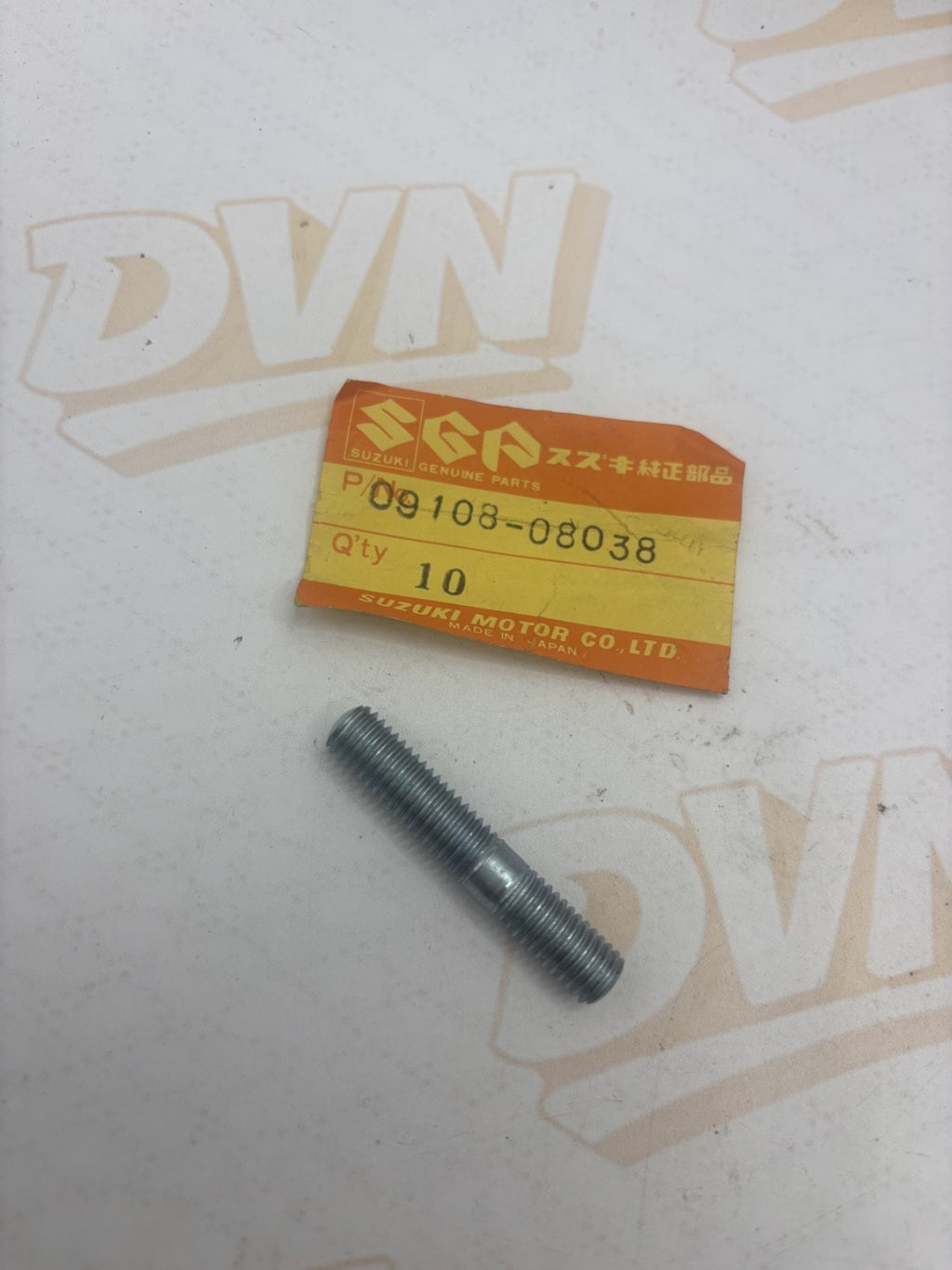 NOS Genuine Suzuki Stud Bolt 09108-08038