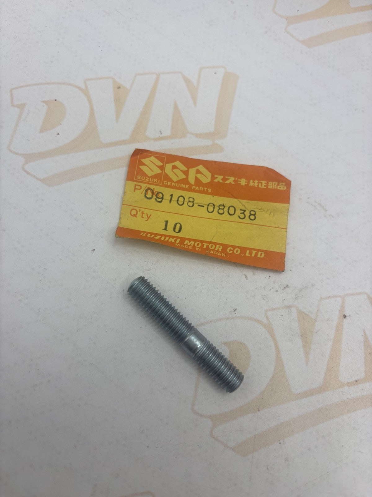 NOS Genuine Suzuki Stud Bolt 09108-08038