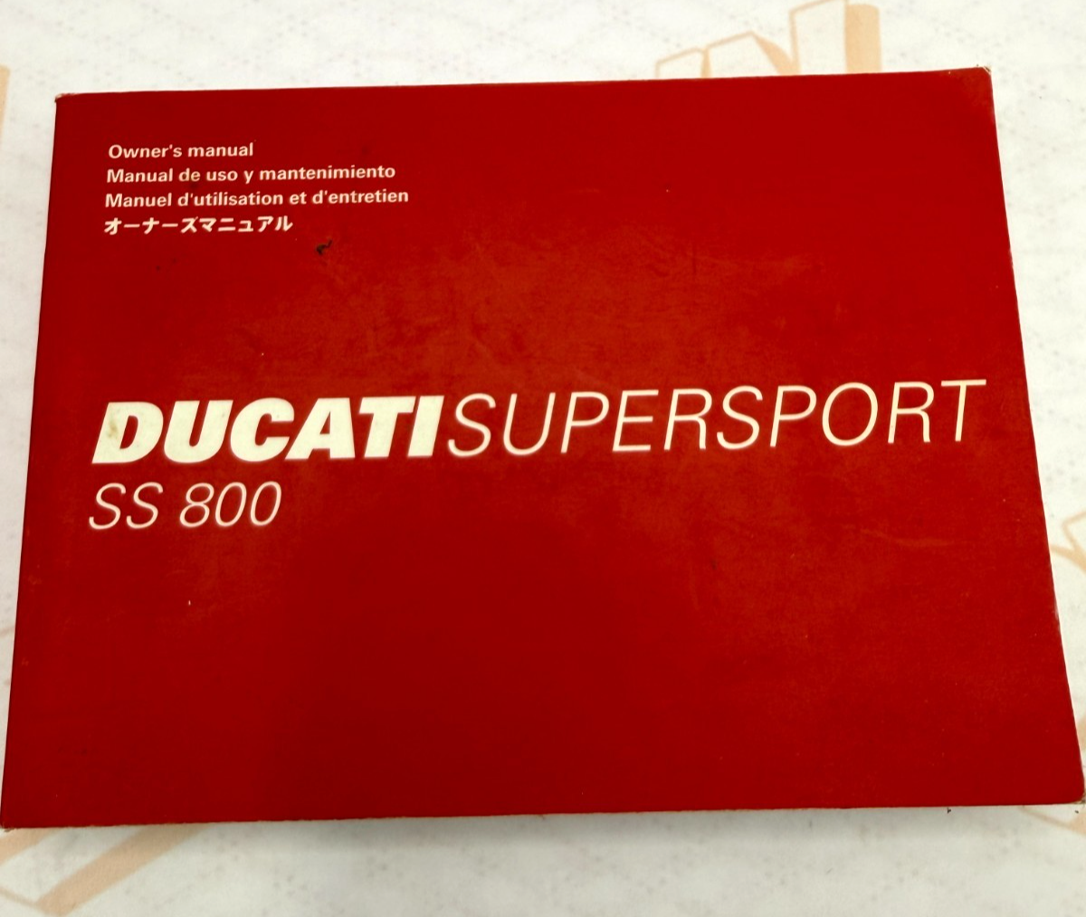 Genuine Ducati Supersport SS800 2003 2004 Owner's Manual OEM