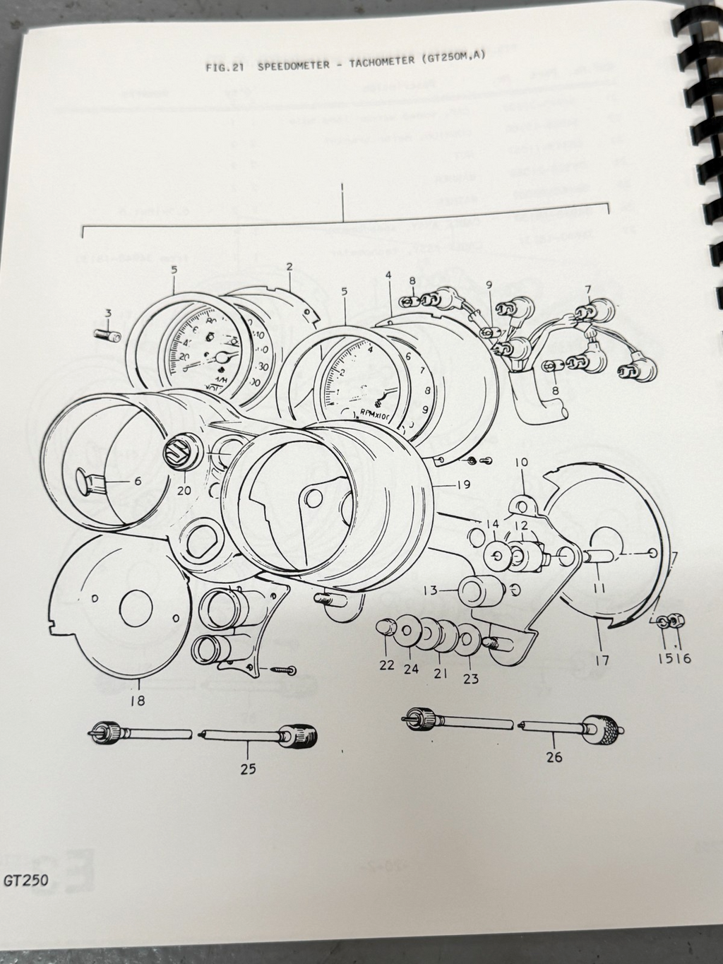 Suzuki GT250 Parts Manual 1973-1977