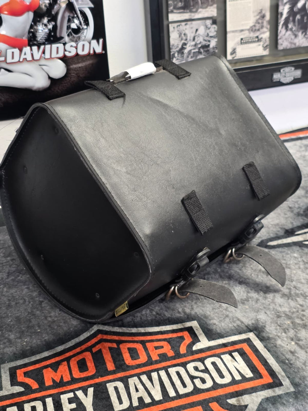 Willie & Max 58502-01 Ranger Studded Max Pax Saddle Bag Black Motorcycle Storage