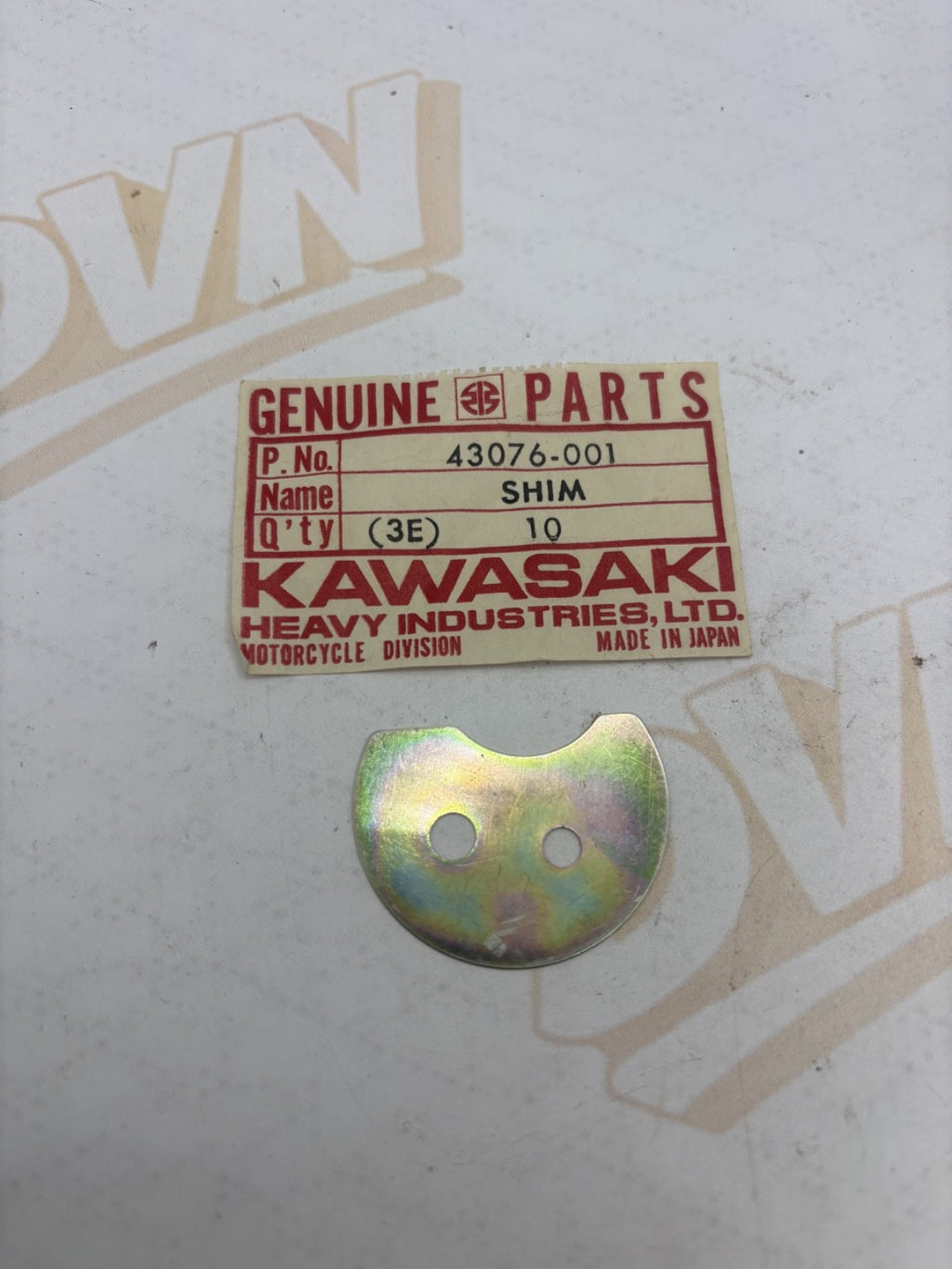 Kawasaki NOS NEW 43076-001 Shim Z1 S2 S3 KH Mach II KH400