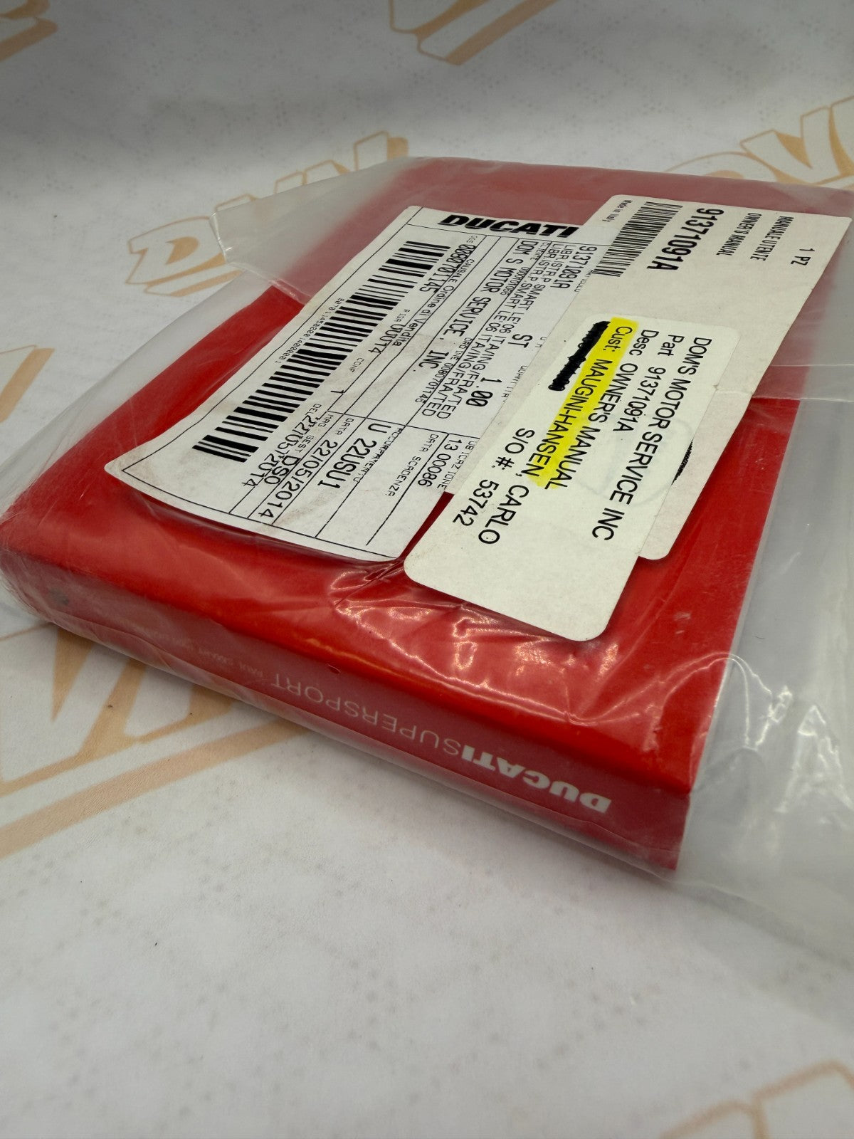 NOS Genuine Ducati Paul Smart 1000 Limited Edition Owner's Manual OEM 91371091A