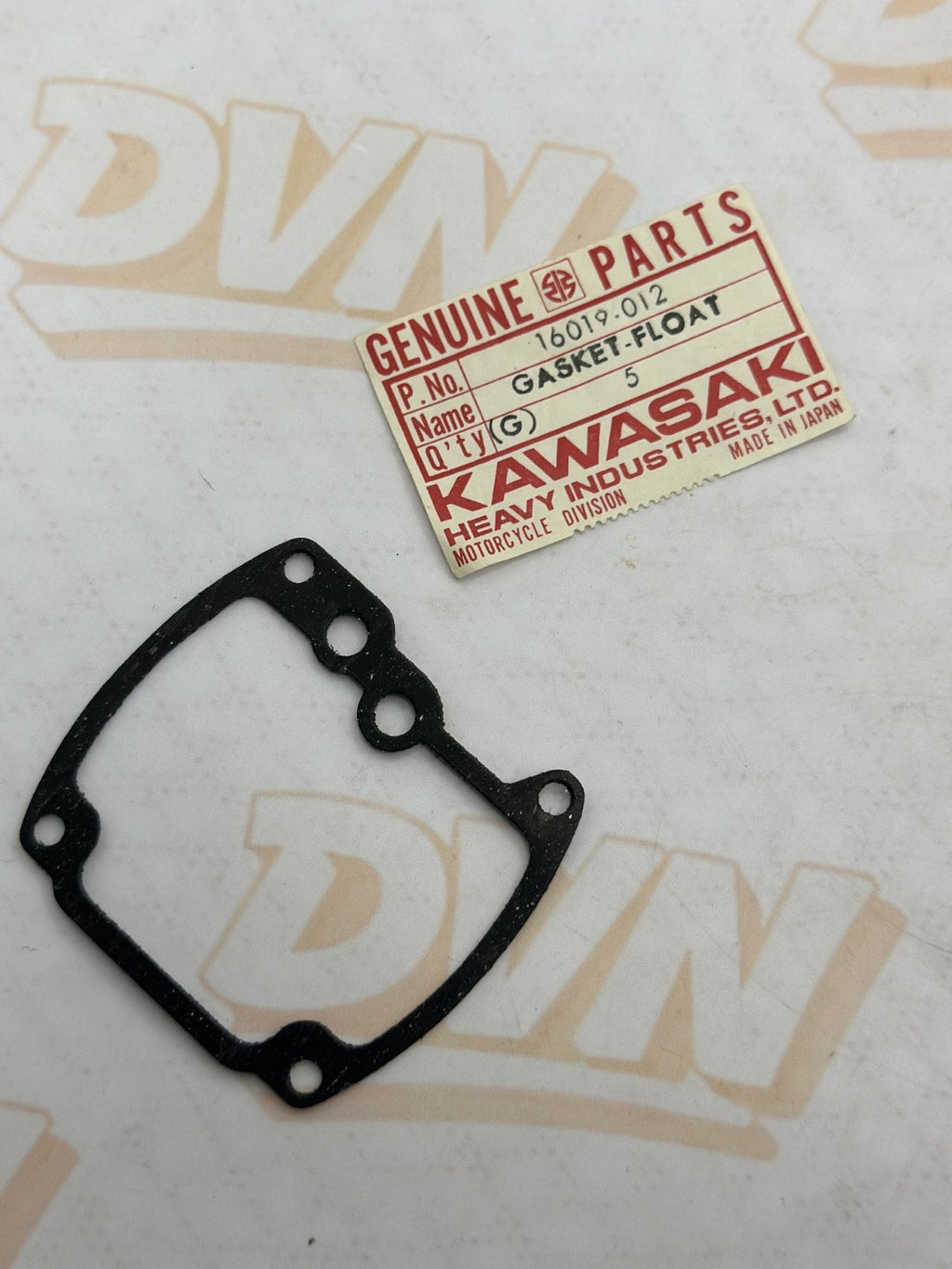 New OEM Kawasaki 16019-012 Float Bowl Gasket NOS