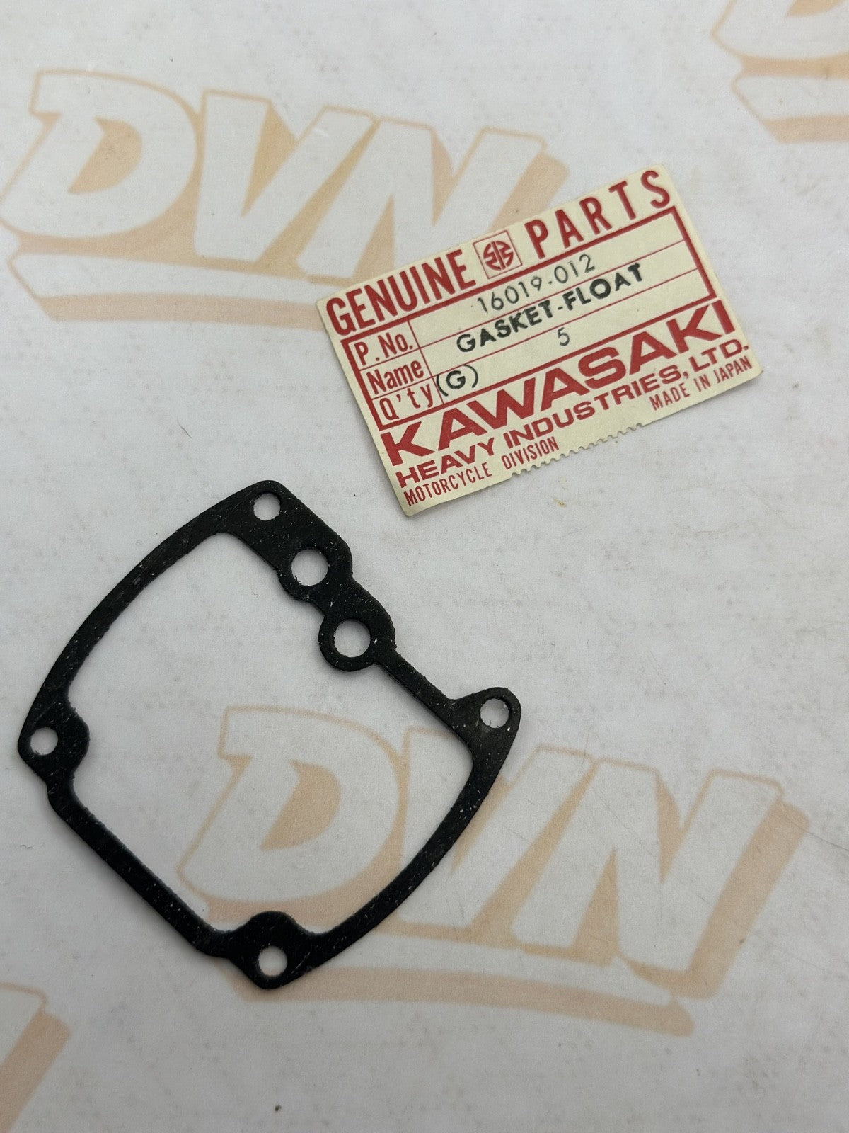 New OEM Kawasaki 16019-012 Float Bowl Gasket NOS