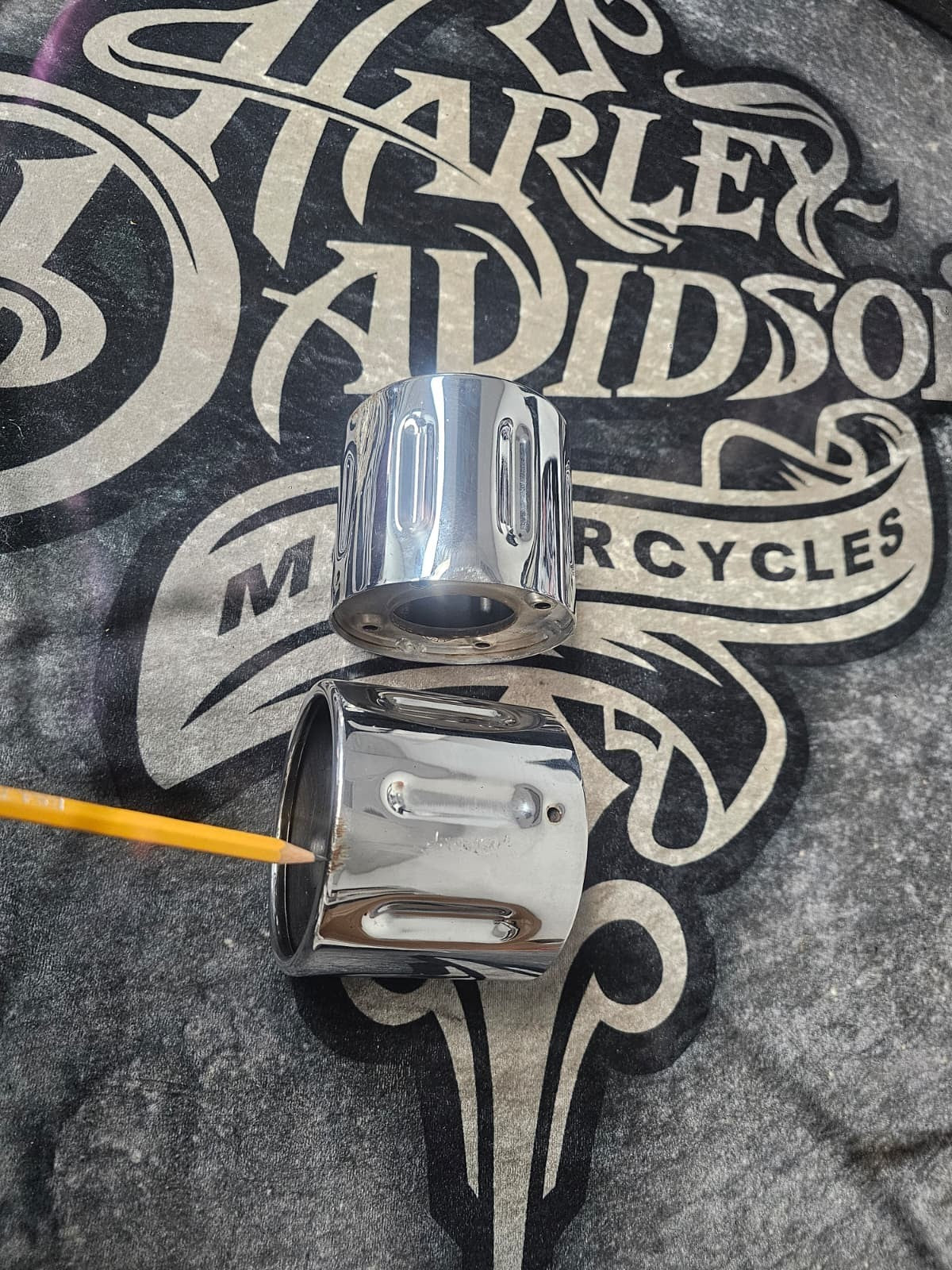 Harley Davidson CHROME  End Cap Set 65100016