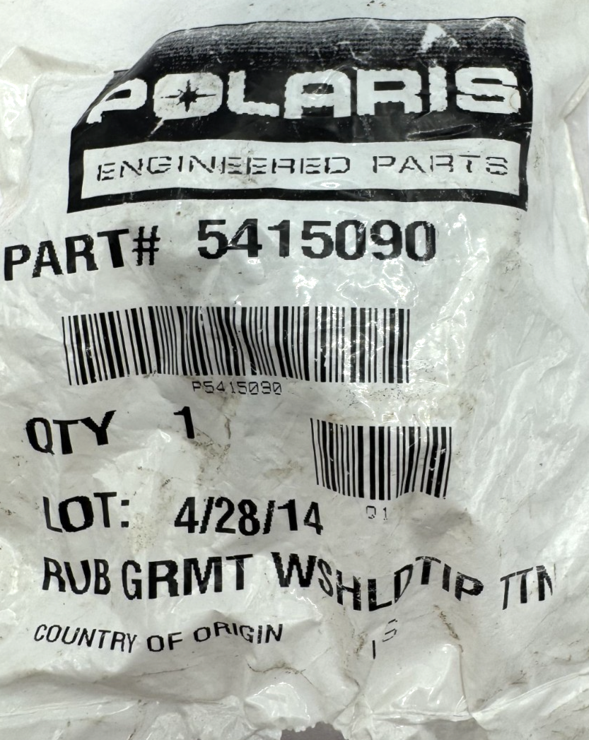 Polaris Windshield Rubber Grommet, NEW OEM P/N-(5415090)
