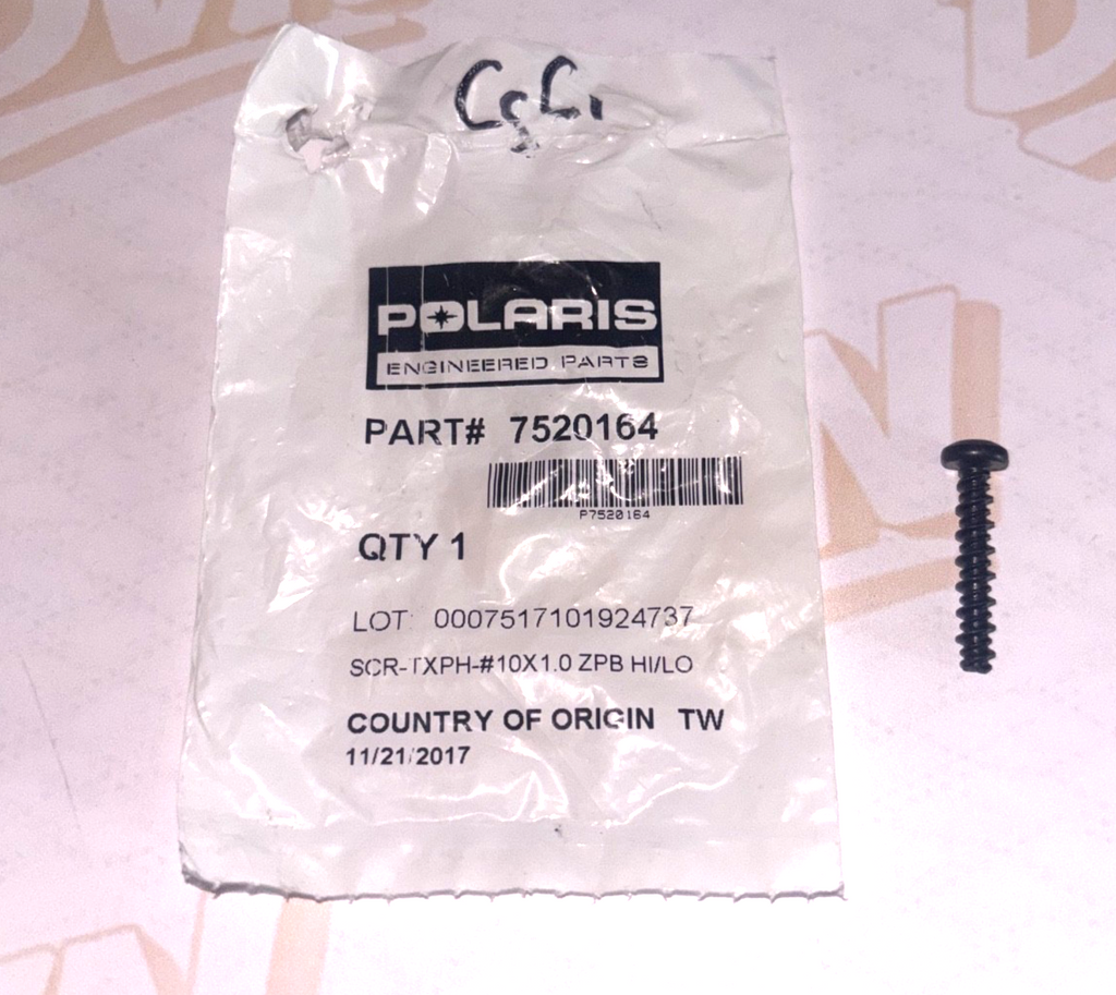 Polaris Screw, Genuine OEM Part 7520164