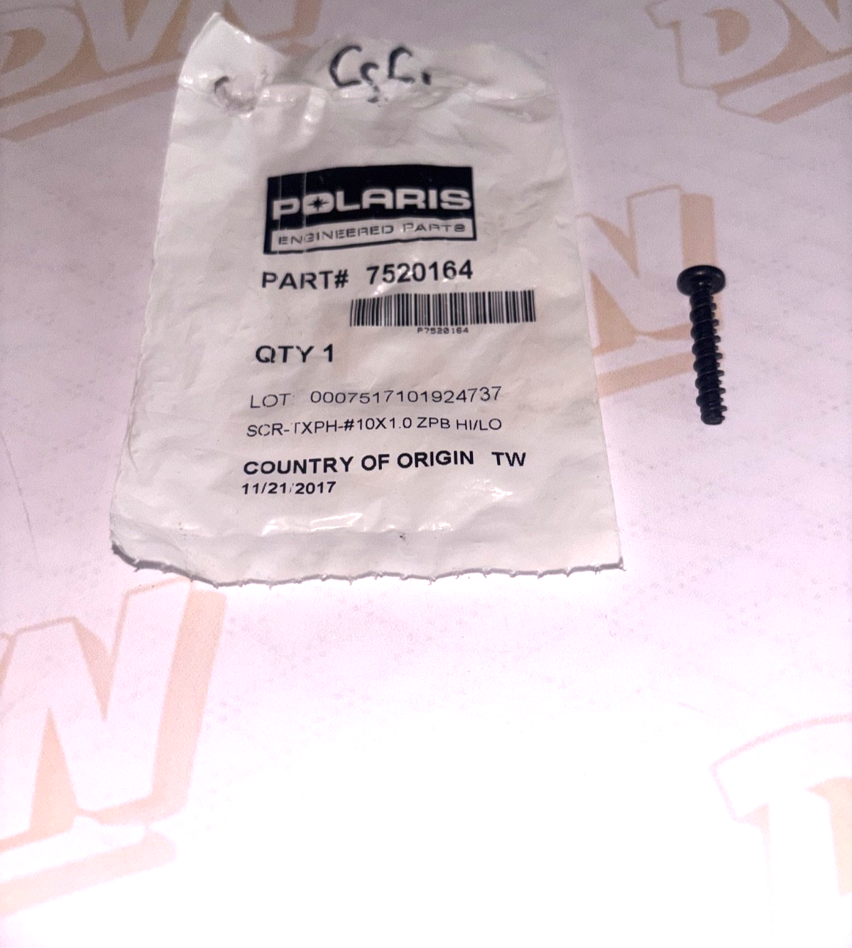 Polaris Screw, Genuine OEM Part 7520164