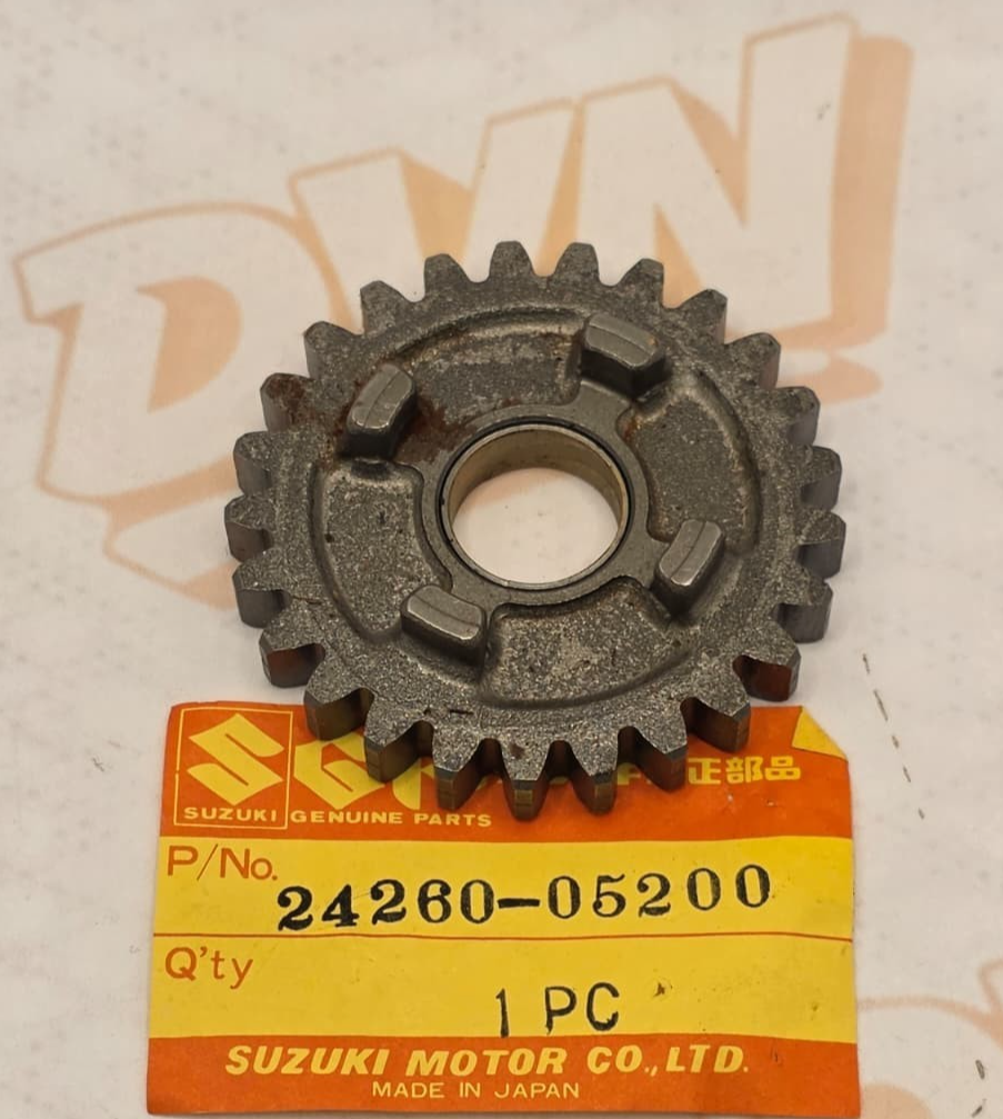 Suzuki Oem Nos DR 125 S 1984 6th Drive Gear Sixth 24260-05200